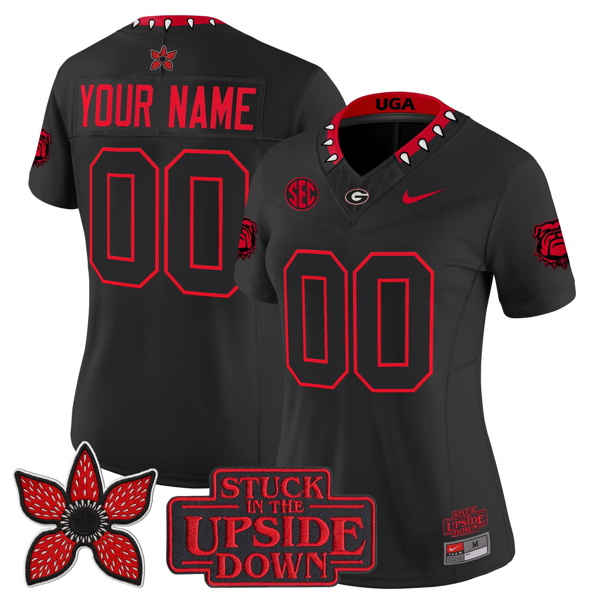 Georgia Bulldogs 'Stranger Things Edition' Vapor Limited Custom Jersey - All Stitched