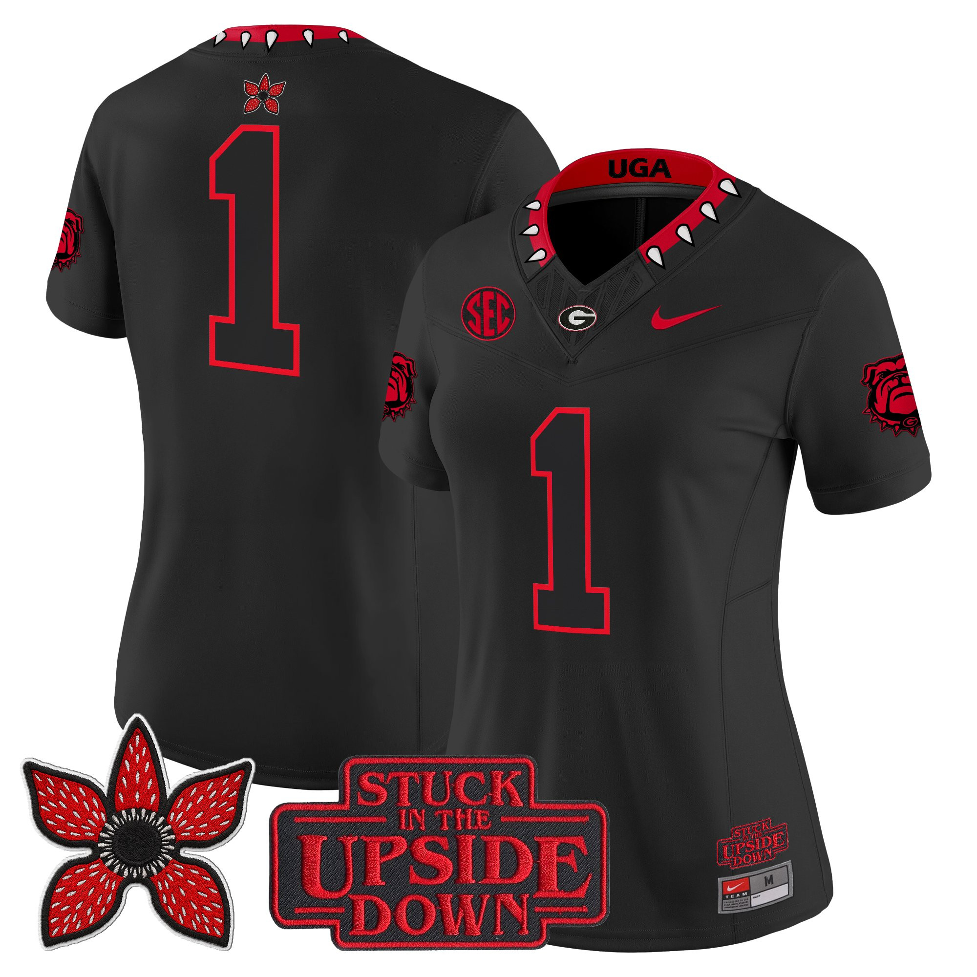 Georgia Bulldogs 'Stranger Things Edition' Vapor Limited Jersey - All Stitched