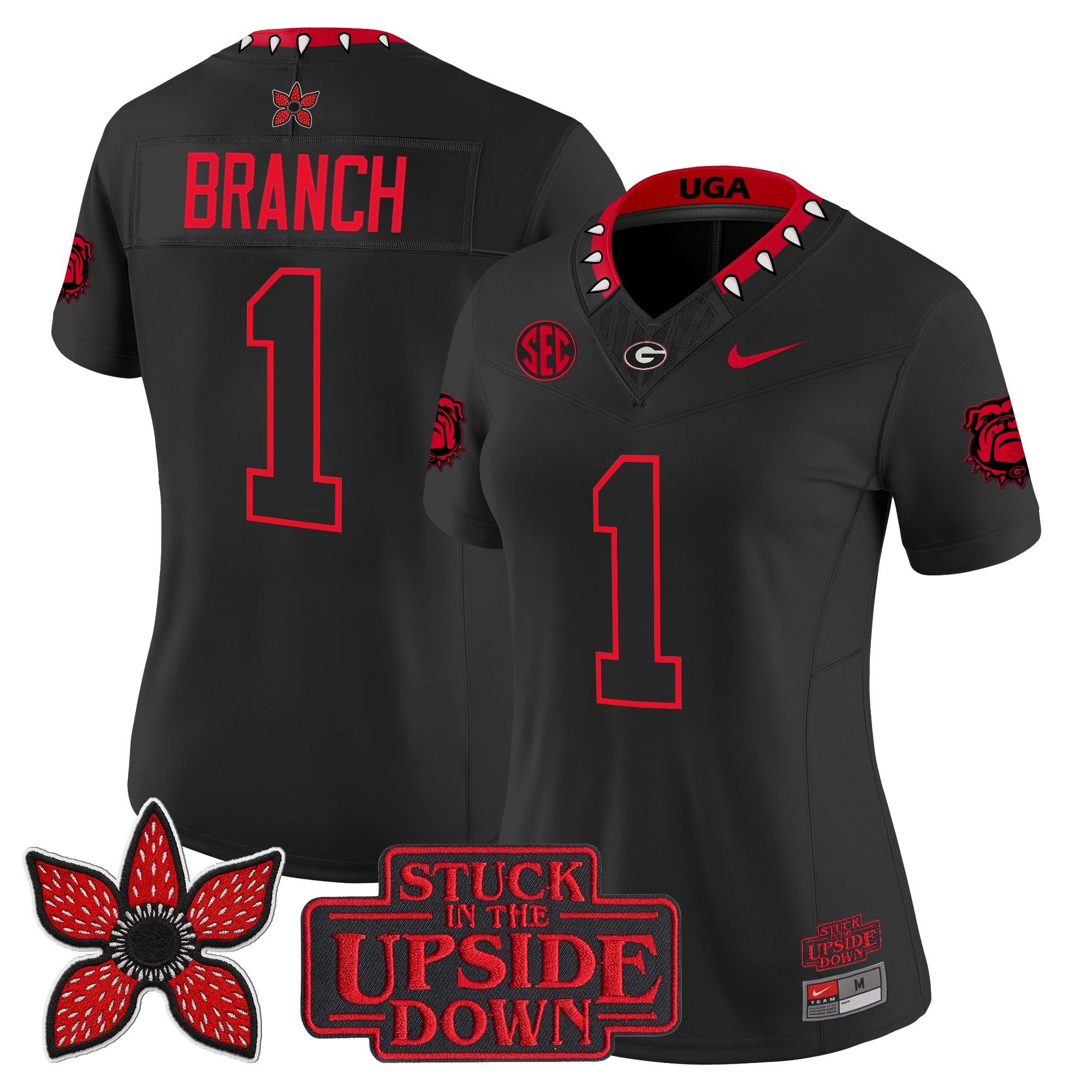 Georgia Bulldogs 'Stranger Things Edition' Vapor Limited Jersey - All Stitched