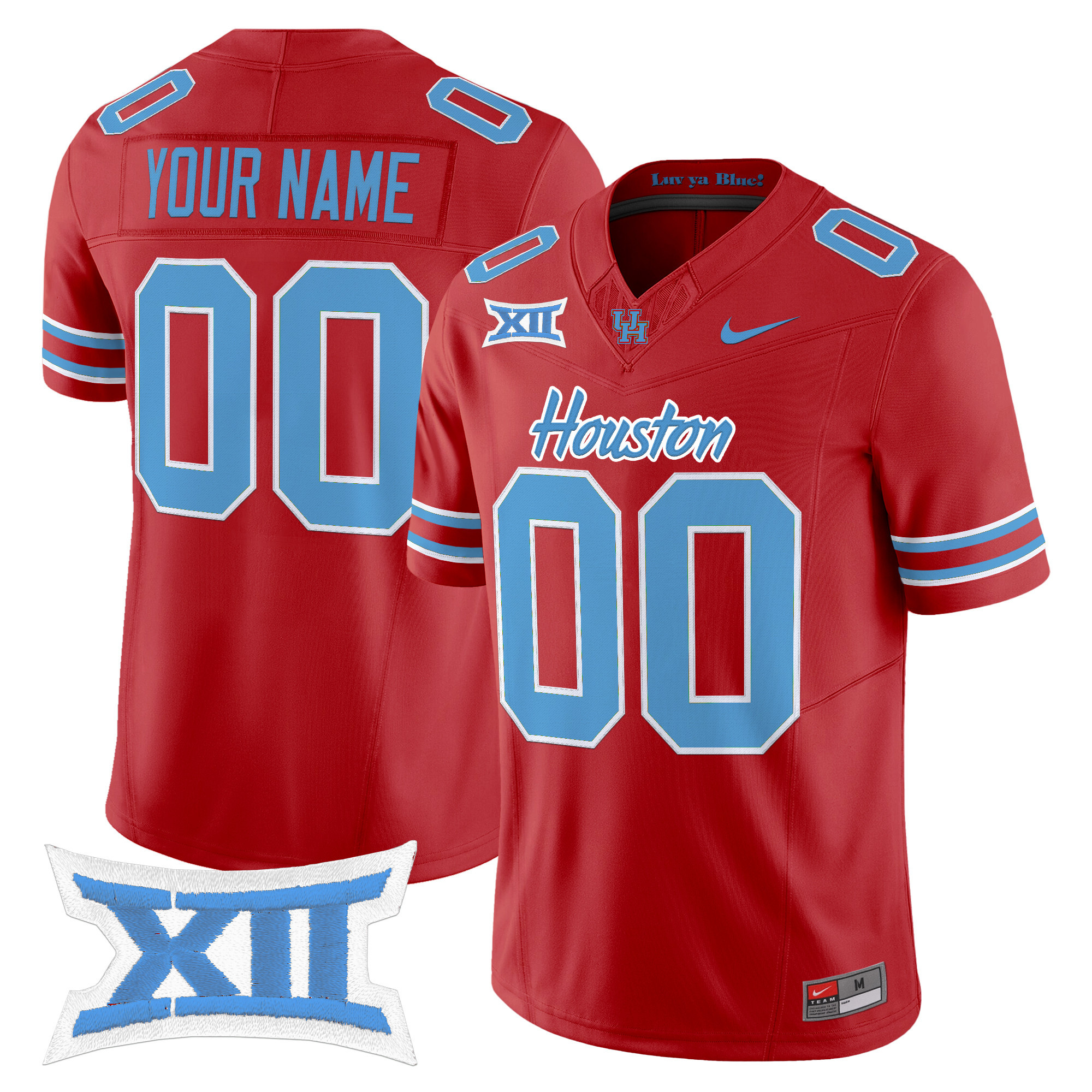 Houston Cougars 2025 Oilers Inspired Vapor Limited Custom Jersey - All Stitched