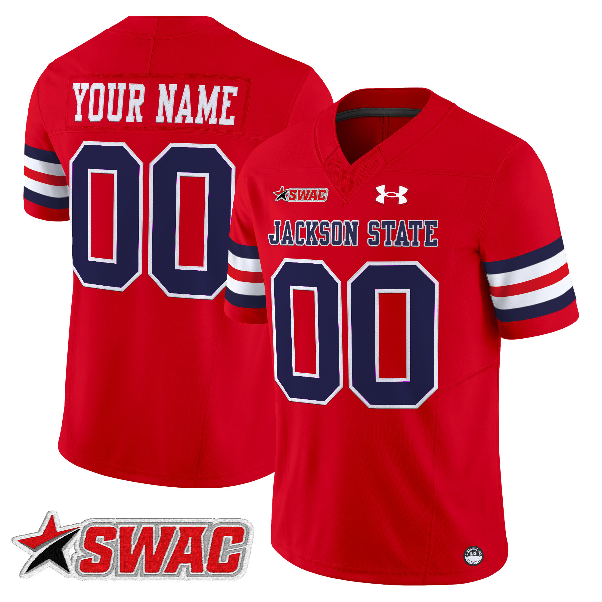 Jackson State Tigers 2025 Vapor Limited Custom Jersey - All Stitched