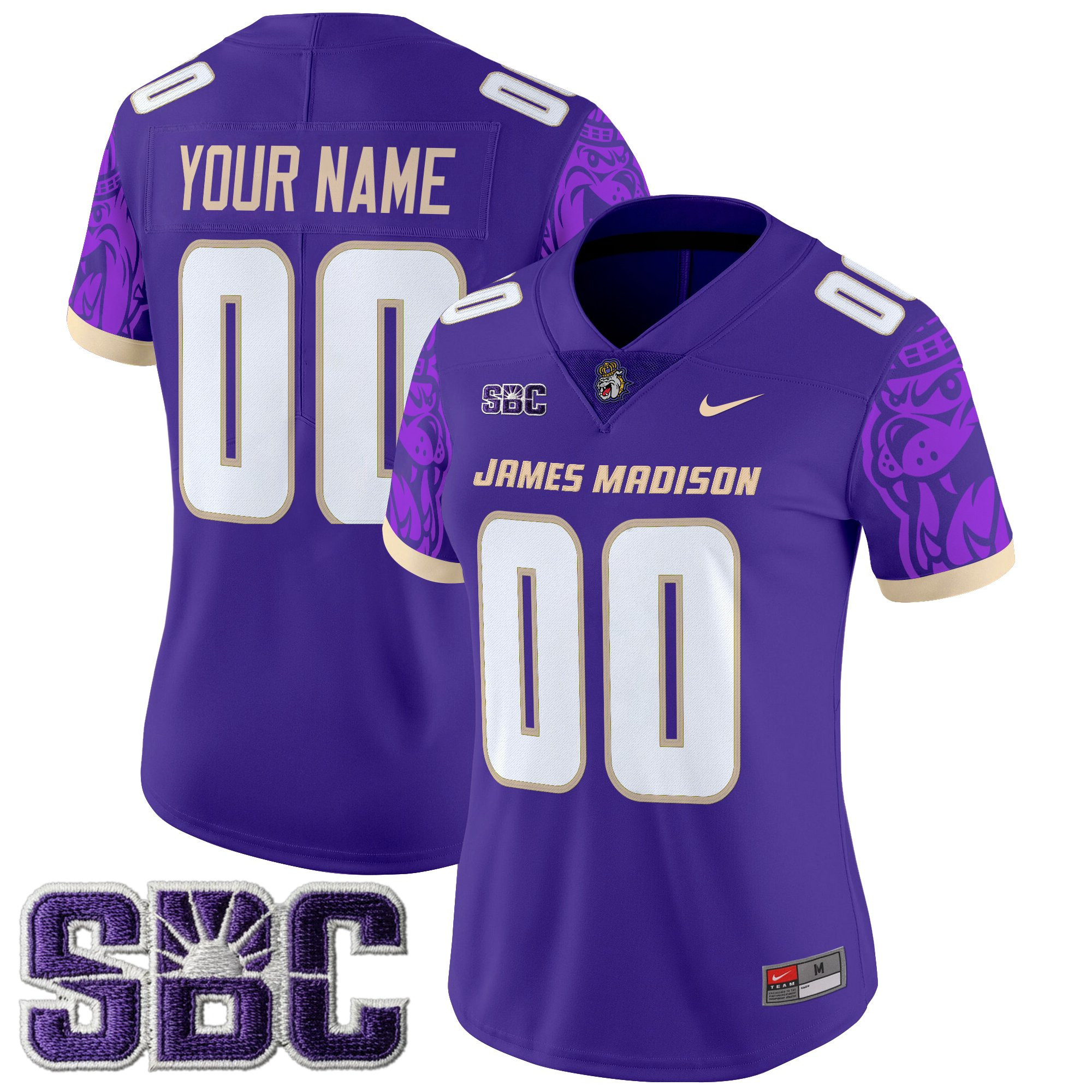 James Madison Dukes 2025 Vapor Limited Custom Jersey V2 - All Stitched