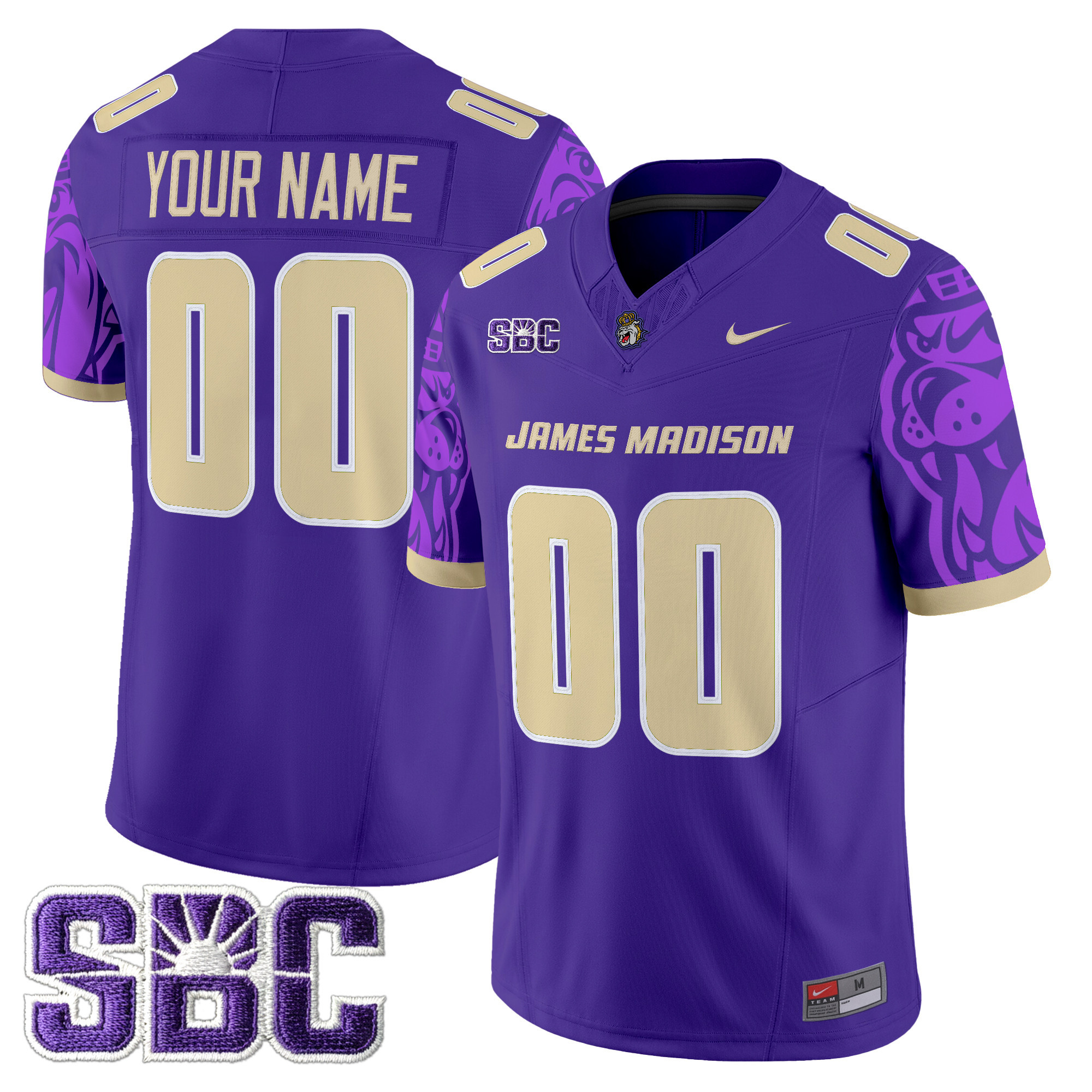 James Madison Dukes 2025 Vapor Limited Custom Jersey V2 - All Stitched