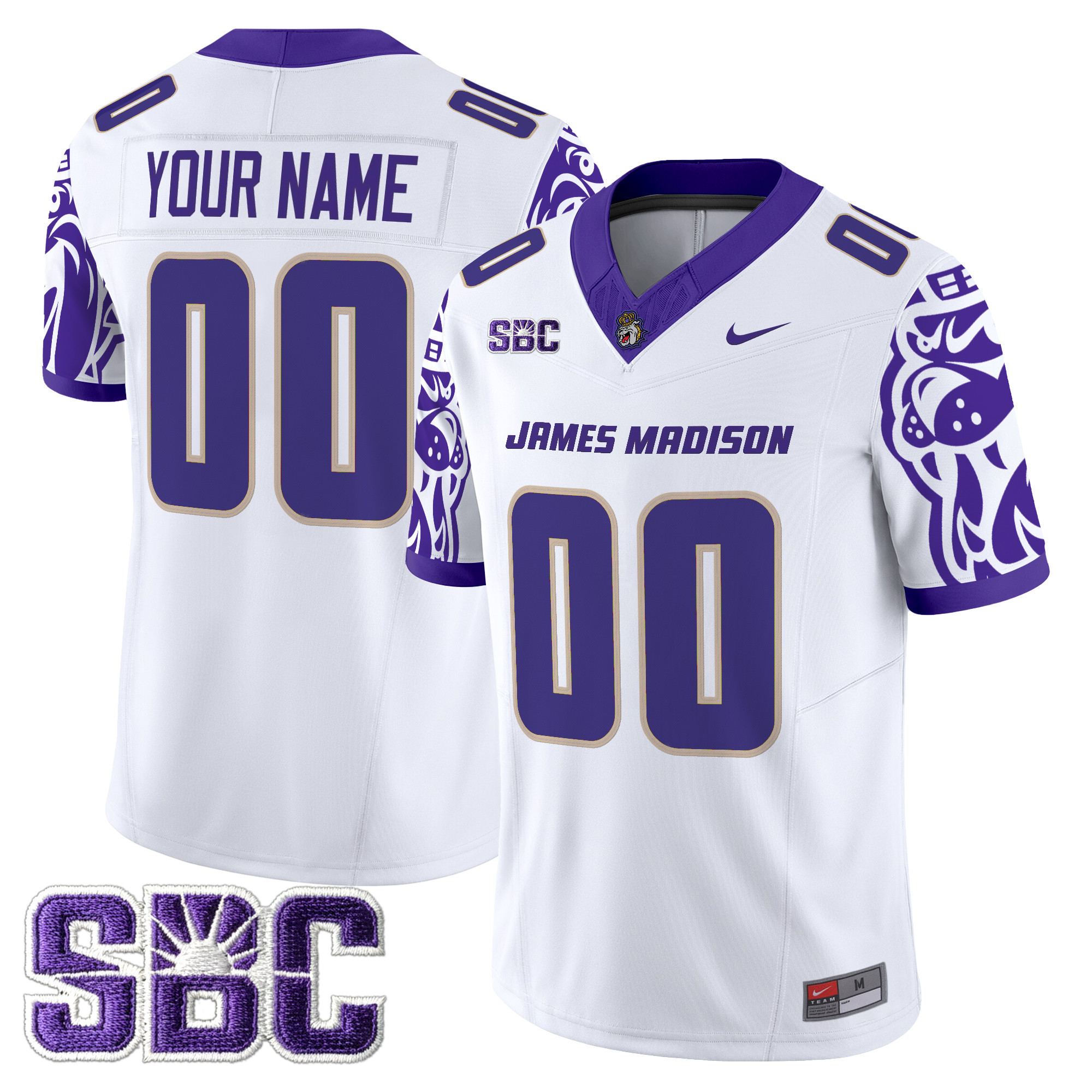 James Madison Dukes 2025 Vapor Limited Custom Jersey V2 - All Stitched