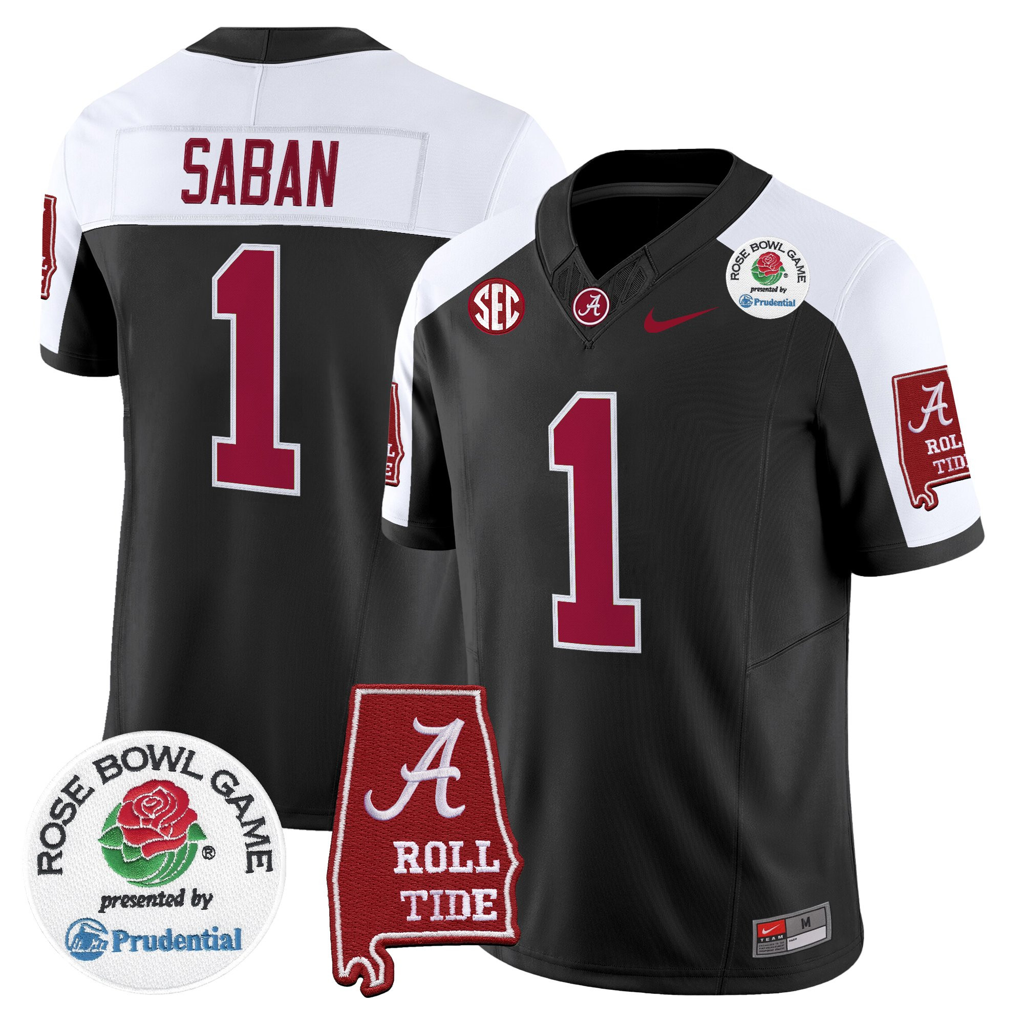 Men's Alabama Crimson Tide 2026 Rose Bowl Vapor Limited Jersey - All Stitched