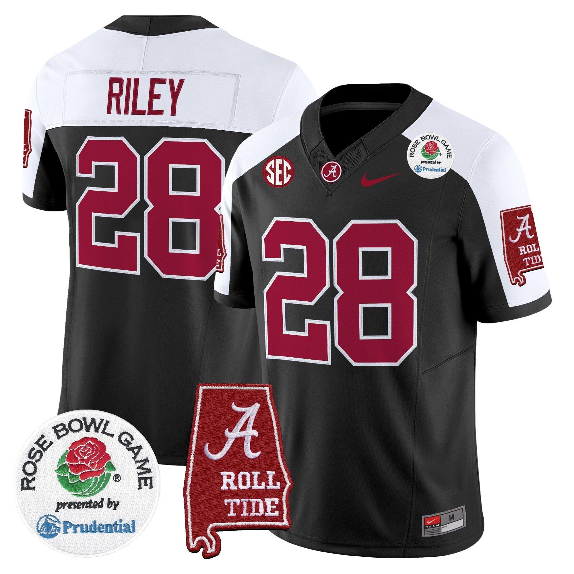 Men's Alabama Crimson Tide 2026 Rose Bowl Vapor Limited Jersey - All Stitched