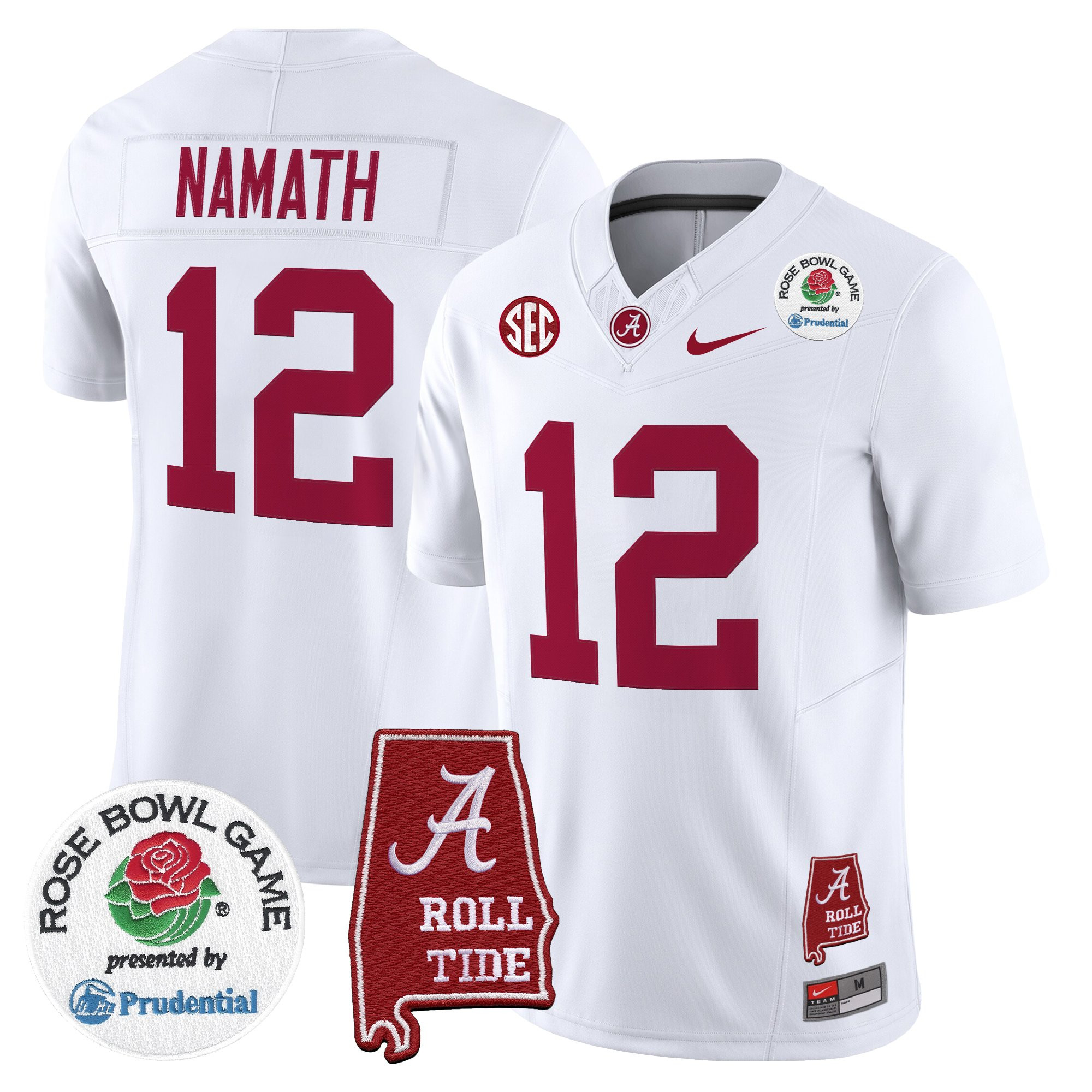 Men's Alabama Crimson Tide 2026 Rose Bowl Vapor Limited Jersey - All Stitched
