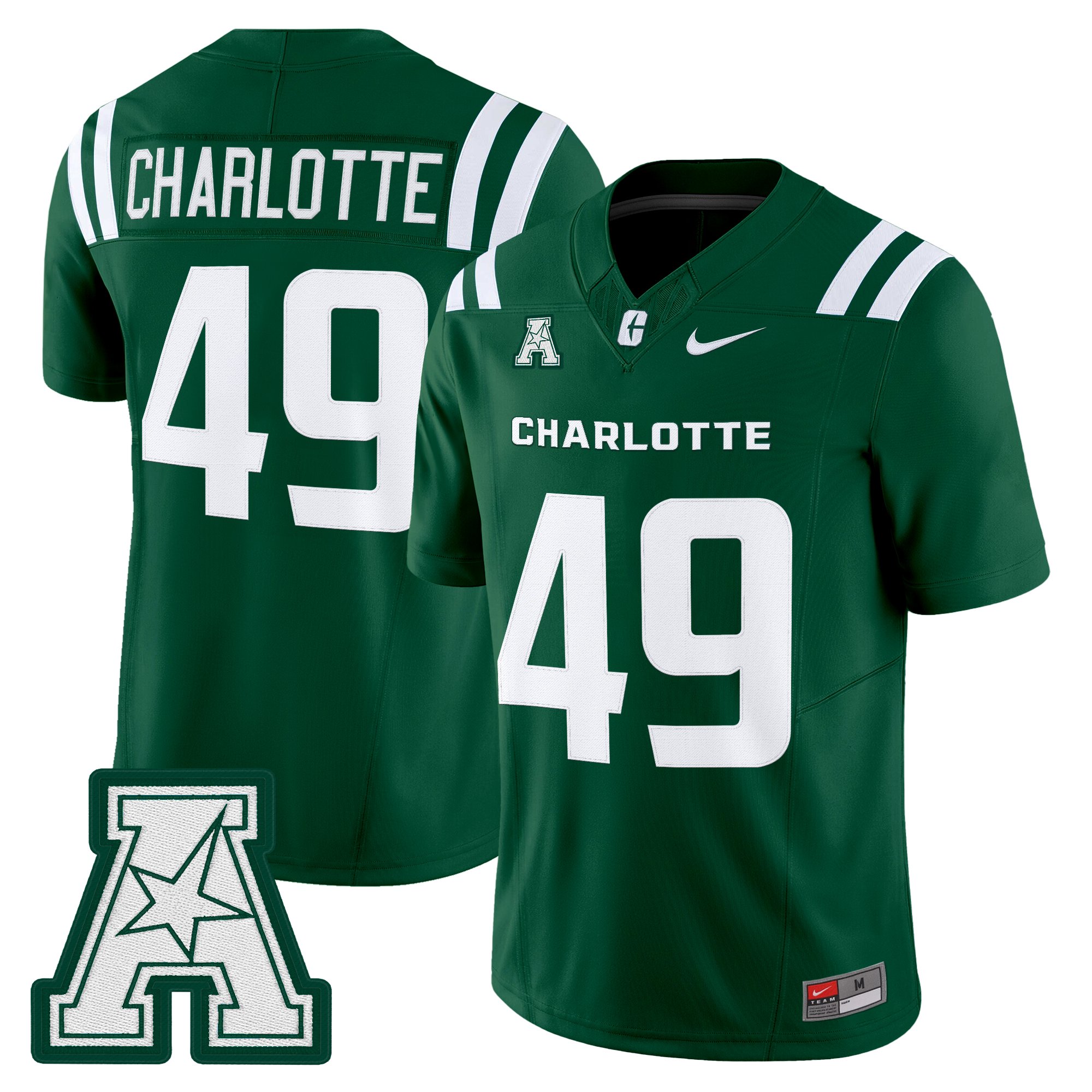 Men's Charlotte 49ers 2025 Vapor Limited Jersey - All Stitched
