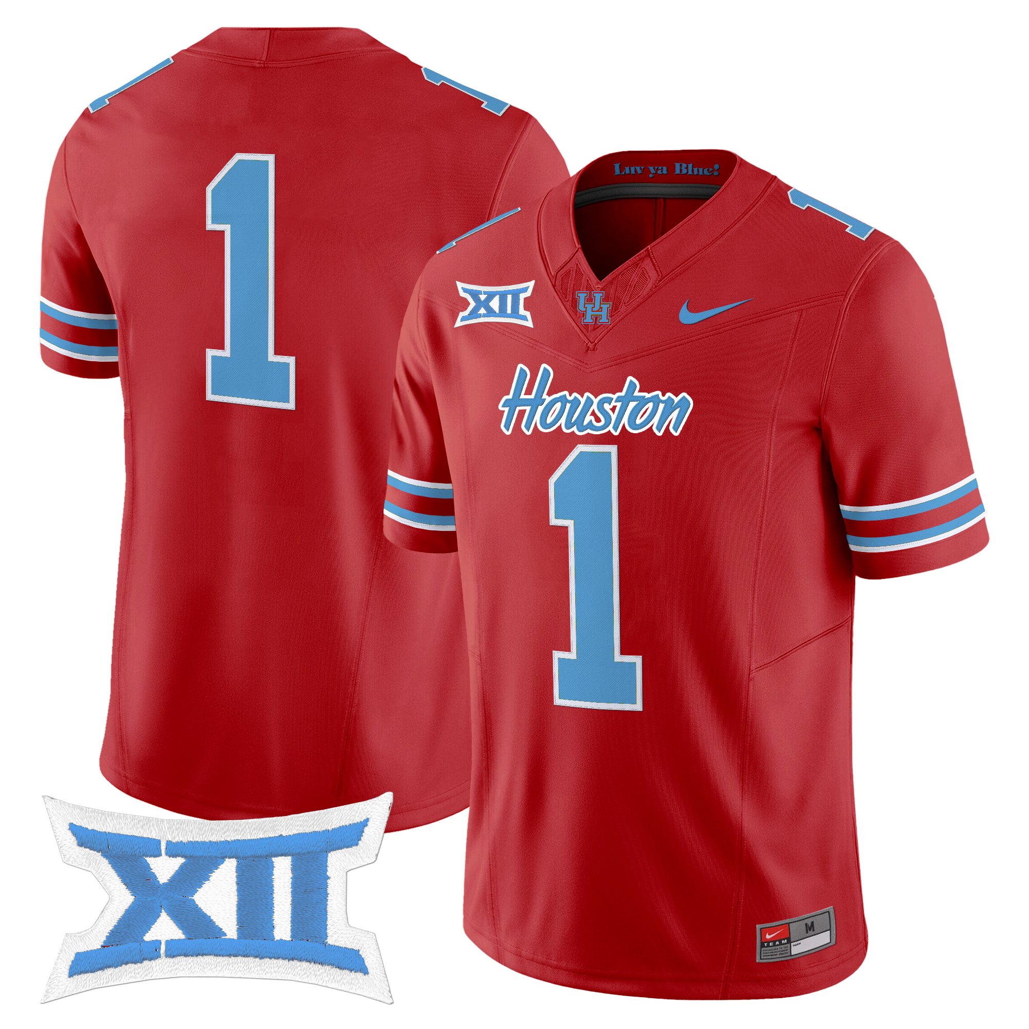 Men's Houston Cougars 2025 Oilers Inspired Vapor Limited Jersey - All Stitched