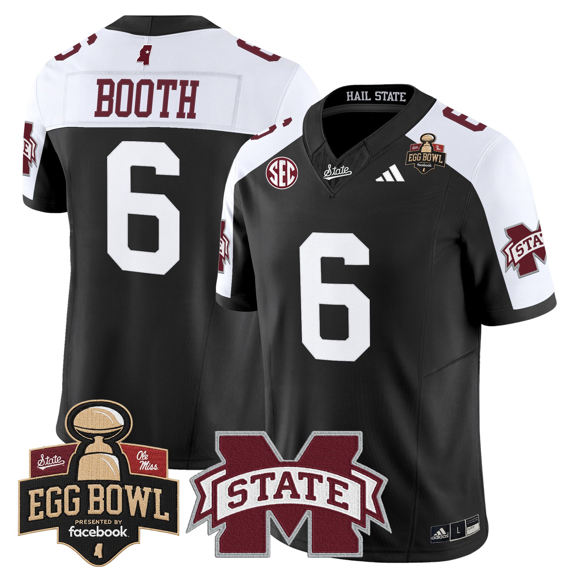 Men's Mississippi State Bulldogs 2025 Egg Bowl Vapor Limited Jersey - All Stitched