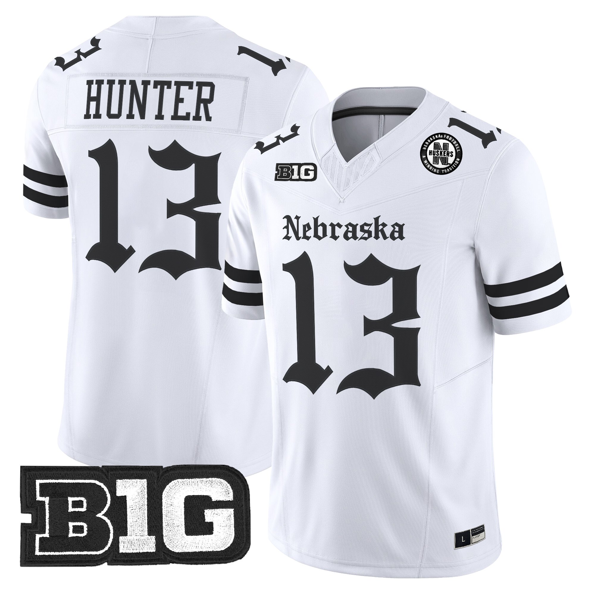 Men's Nebraska Cornhuskers 'Gothic Edition' Vapor Limited Jersey - All Stitched