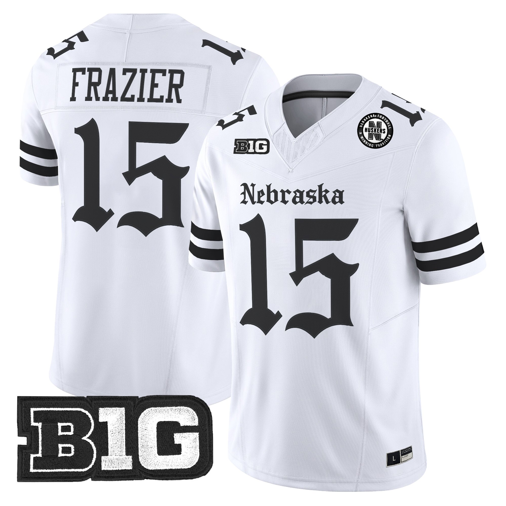 Men's Nebraska Cornhuskers 'Gothic Edition' Vapor Limited Jersey - All Stitched