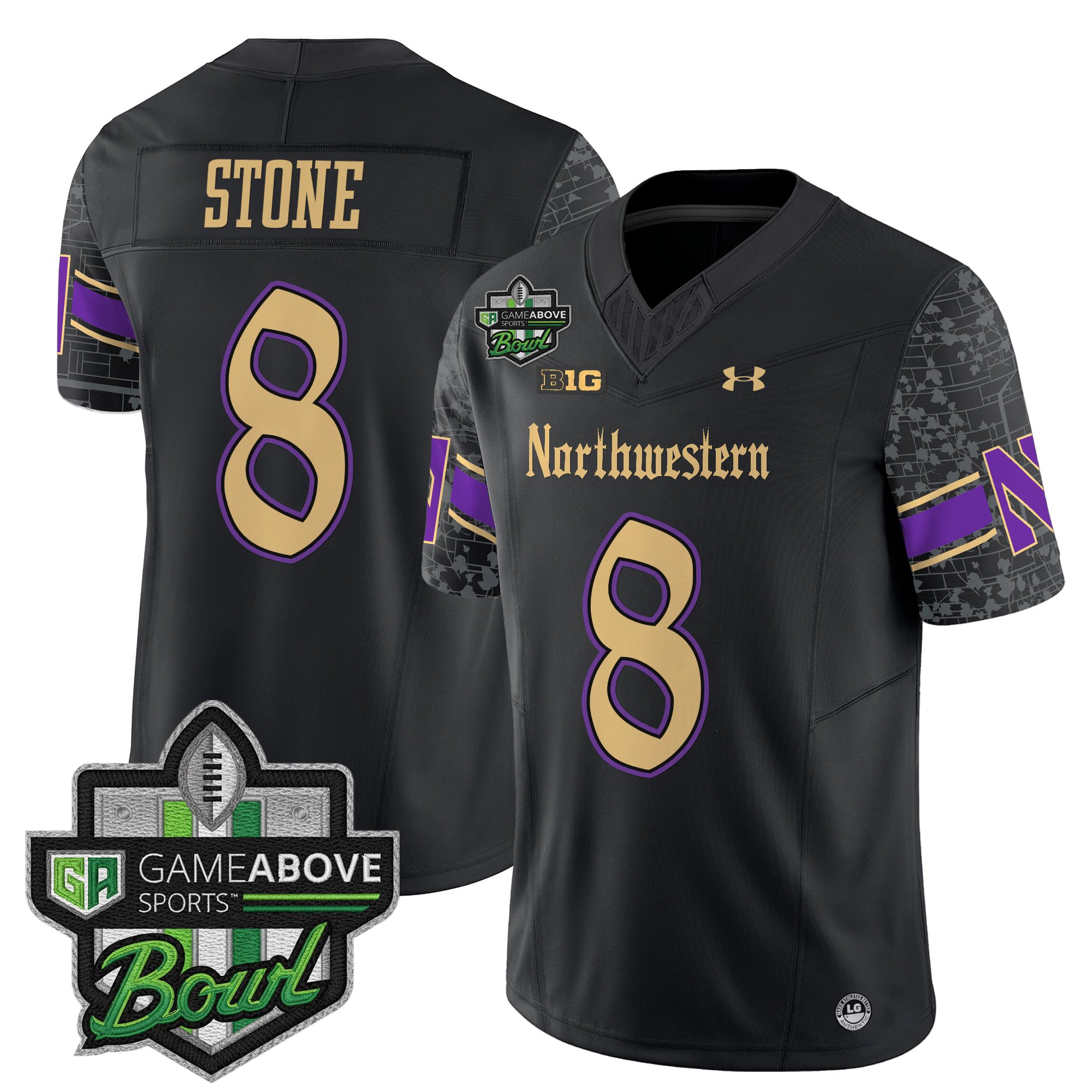 Men's Northwestern Wildcats 2025 GameAbove Sports Bowl Vapor Limited Jersey - All Stitched