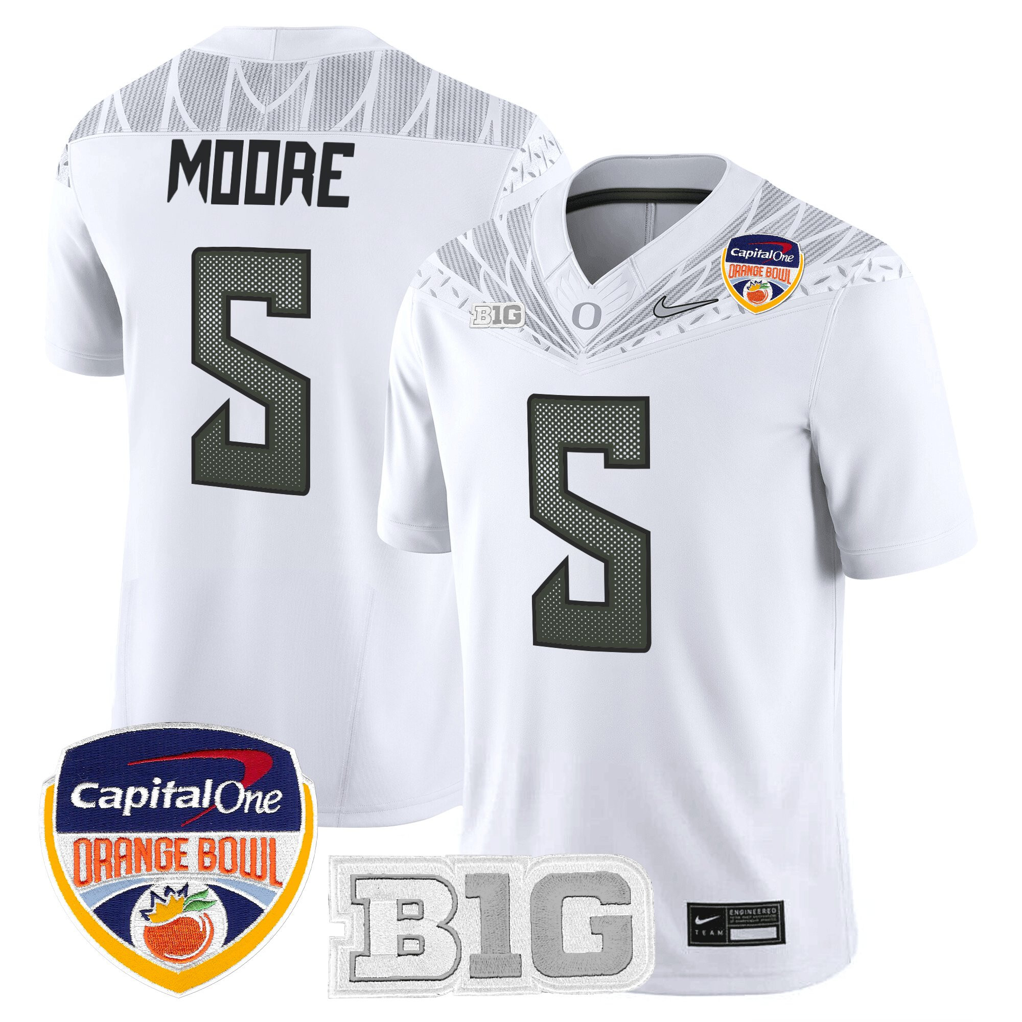 Men's Oregon Ducks 2026 Orange Bowl Vapor Limited Jersey - All Stitched