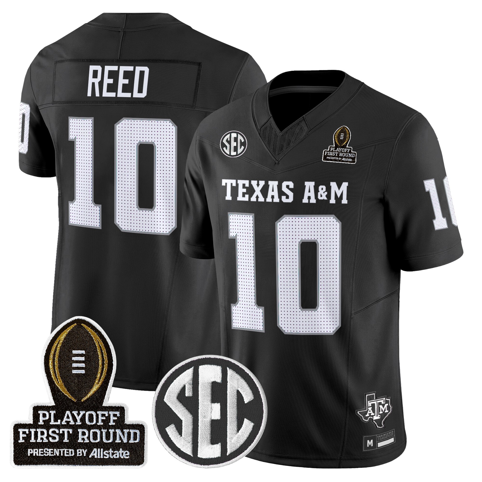 Men's Texas A&M Aggies 2025 Playoff First Round Vapor Limited Jersey - All Stitched