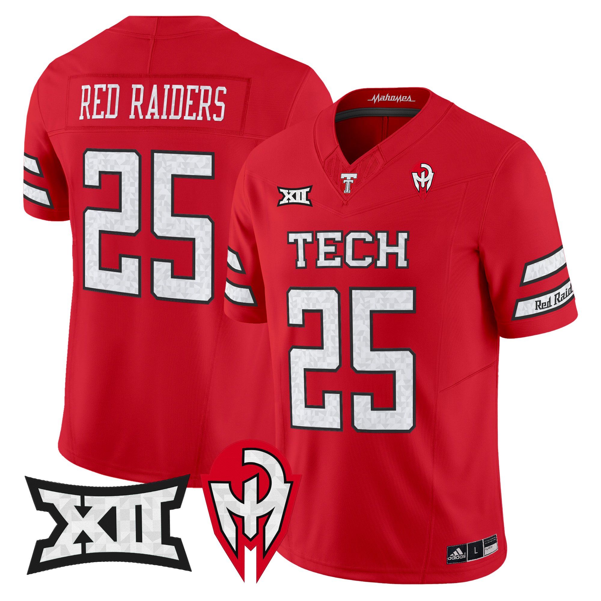 Men's Texas Tech Red Raiders 'Too Cold' Vapor Limited Jersey - Mahomes Collection - All Stitched
