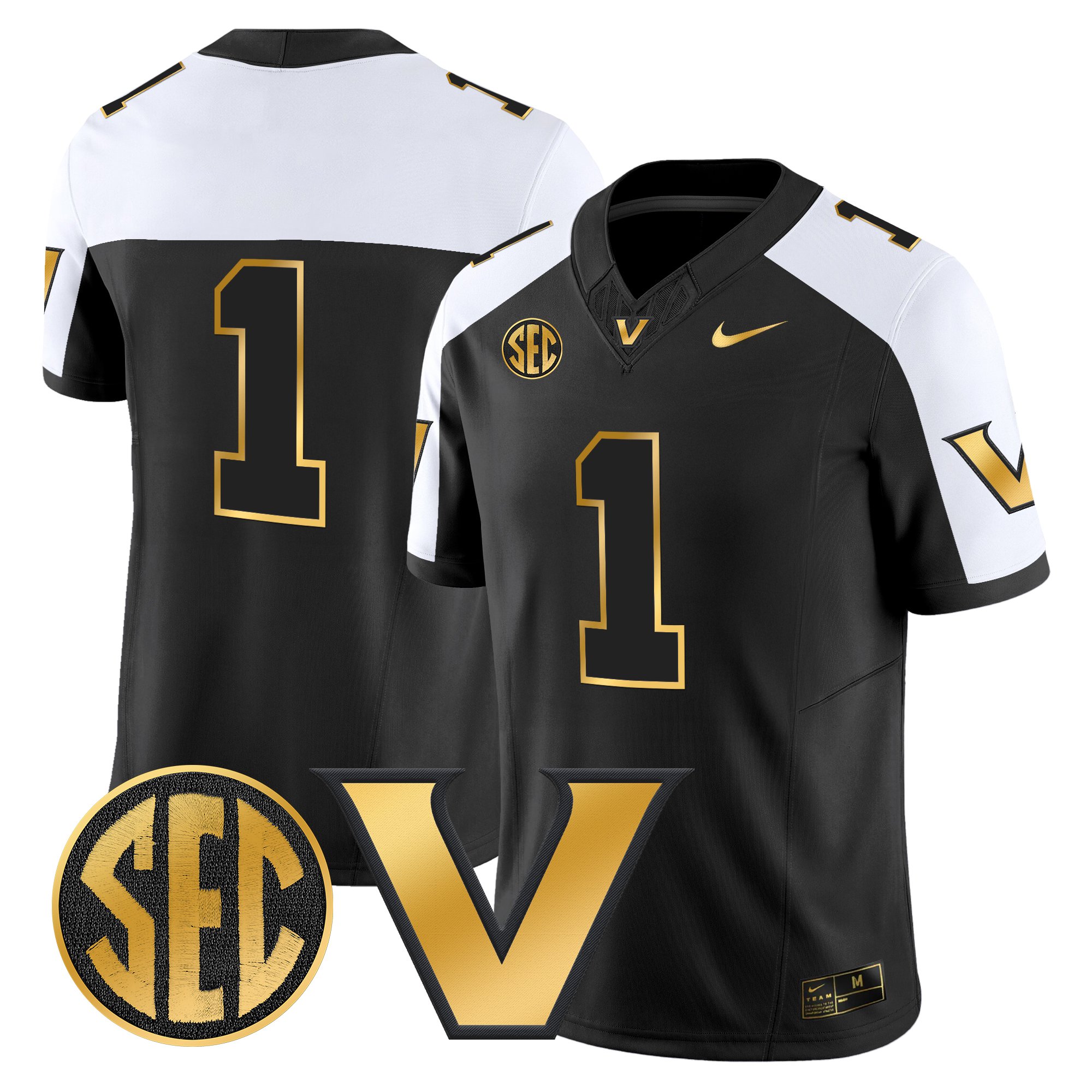 Men's Vanderbilt Commodores 2025 Gold Vapor Limited Jersey - All Stitched