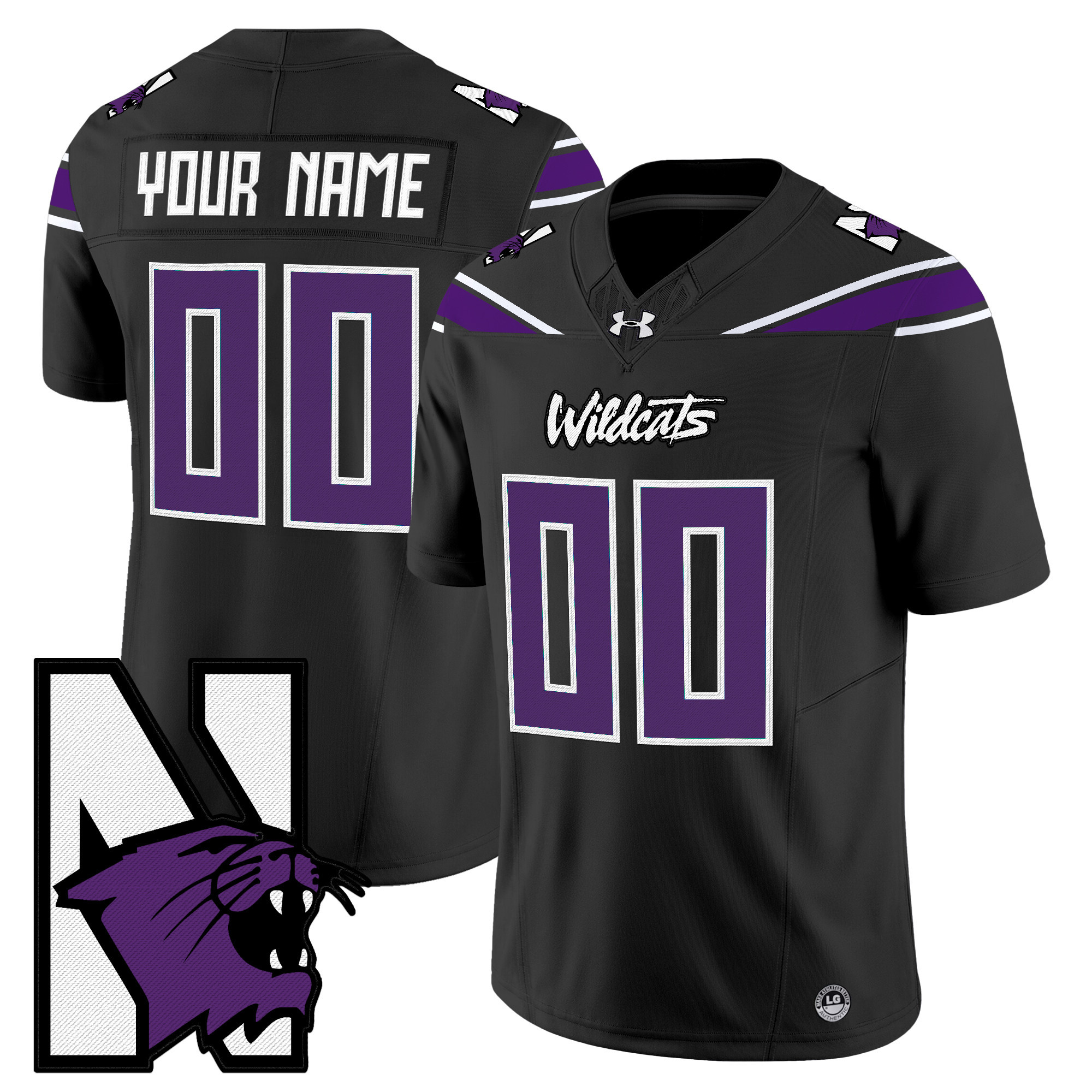 Northwestern Wildcats Honoring ï¿½95 Vapor Limited Custom Jersey - All Stitched