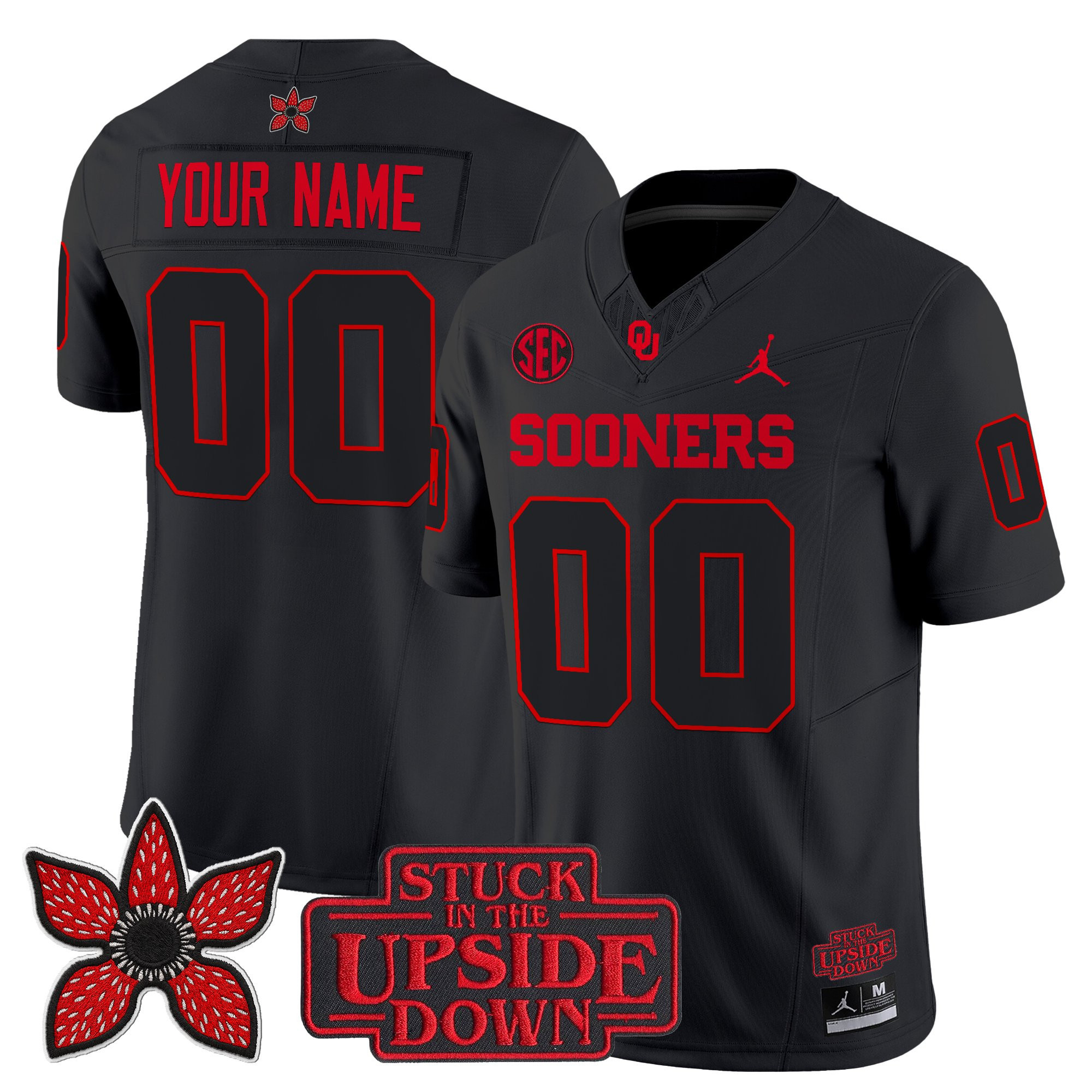 Oklahoma Sooners 'Stranger Things Edition' Vapor Limited Custom Jersey - All Stitched