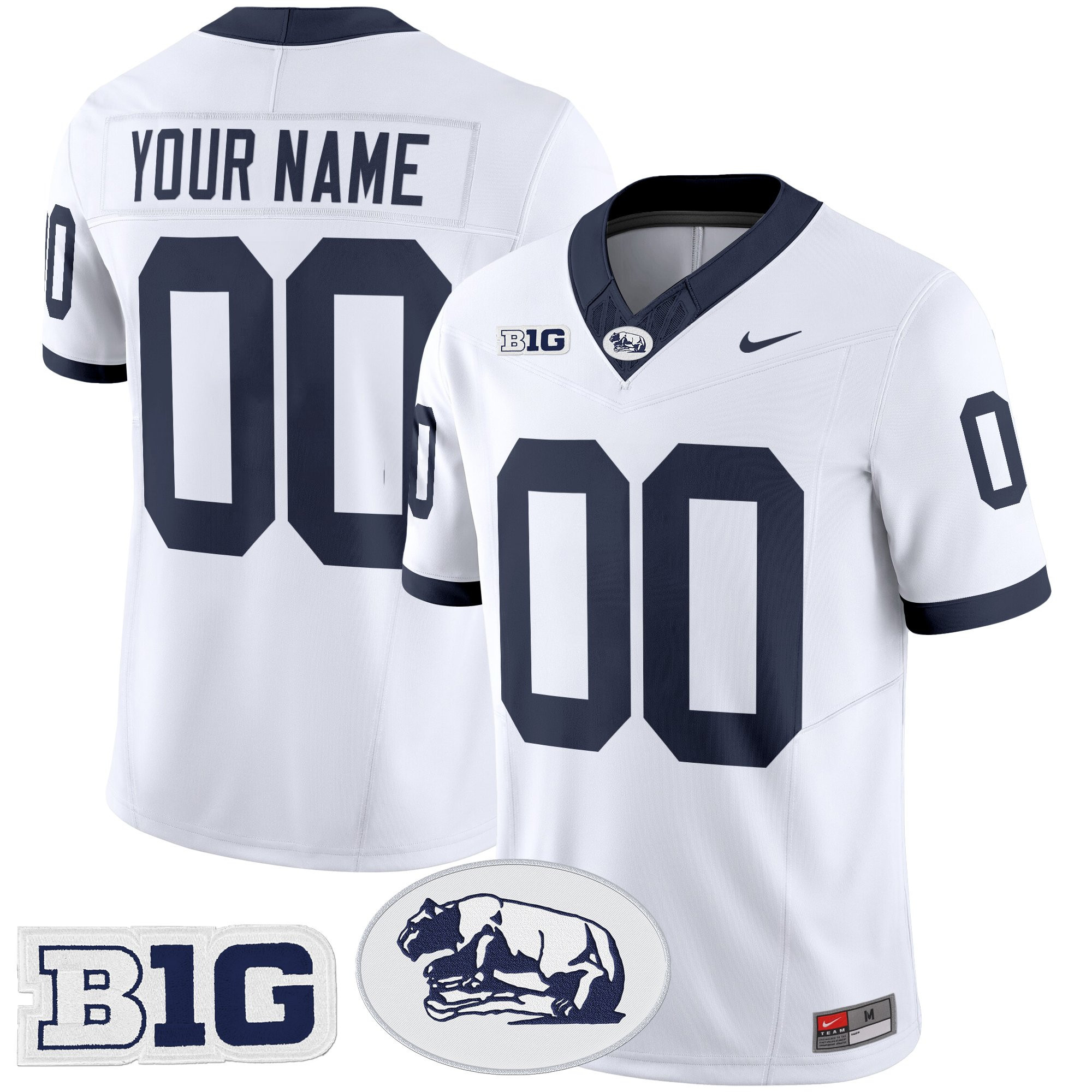 Penn State Nittany Lions Throwback Vapor Limited Custom Jersey - All Stitched