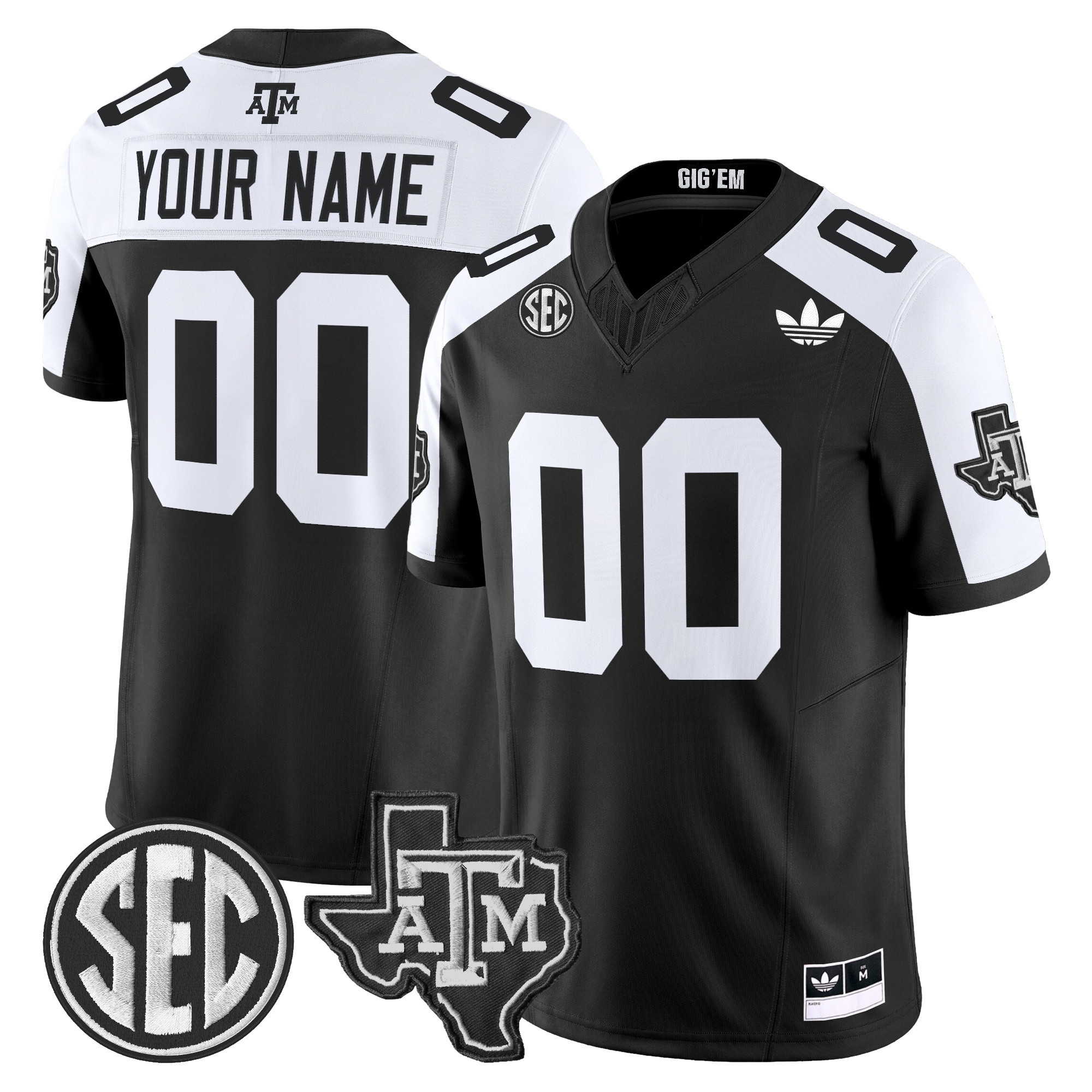 Texas A&M Aggies 2025 Vapor Limited Custom Jersey V2 - All Stitched