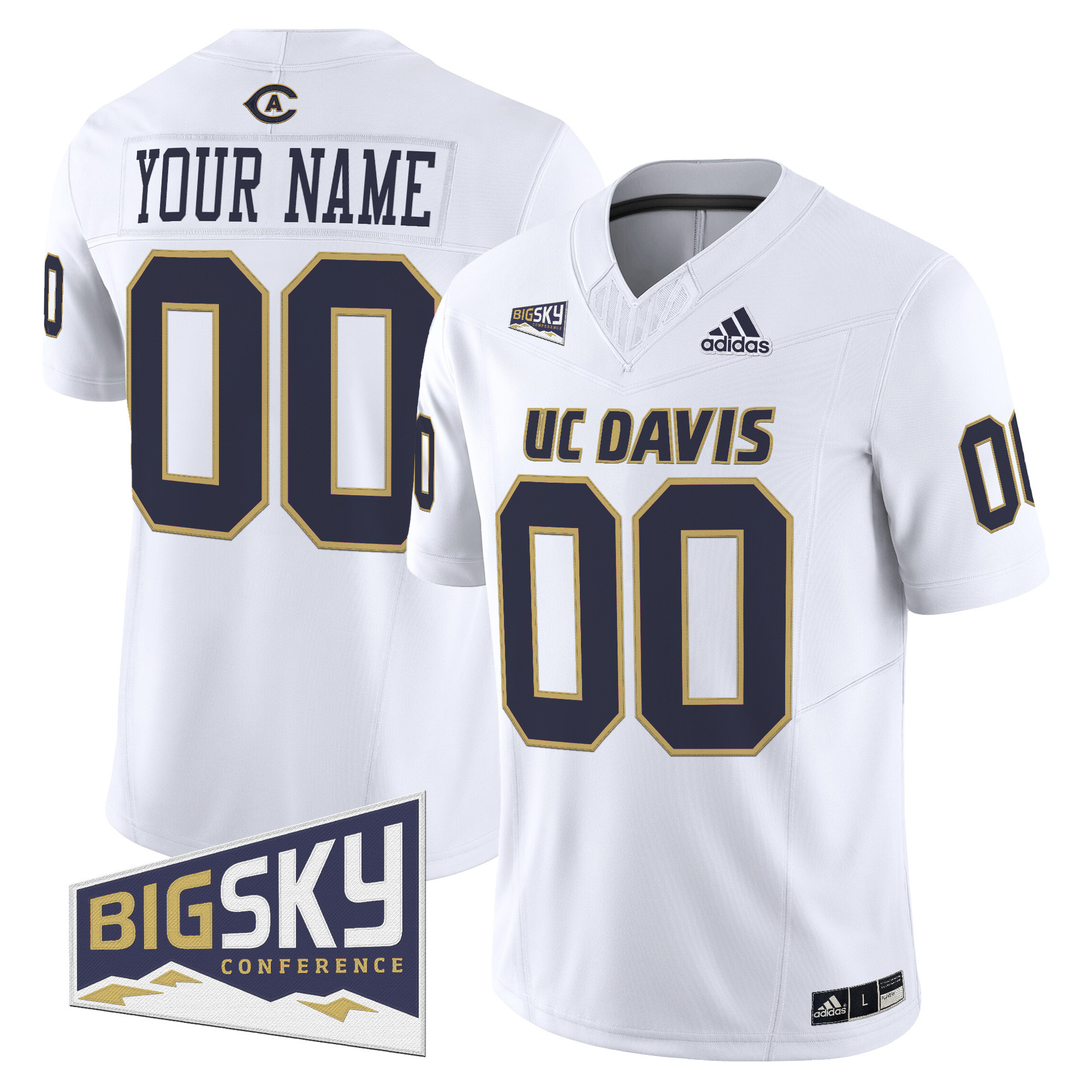 UC Davis Aggies 2025 'Lake Tahoe Patch' Vapor Limited Custom Jersey - All Stitched