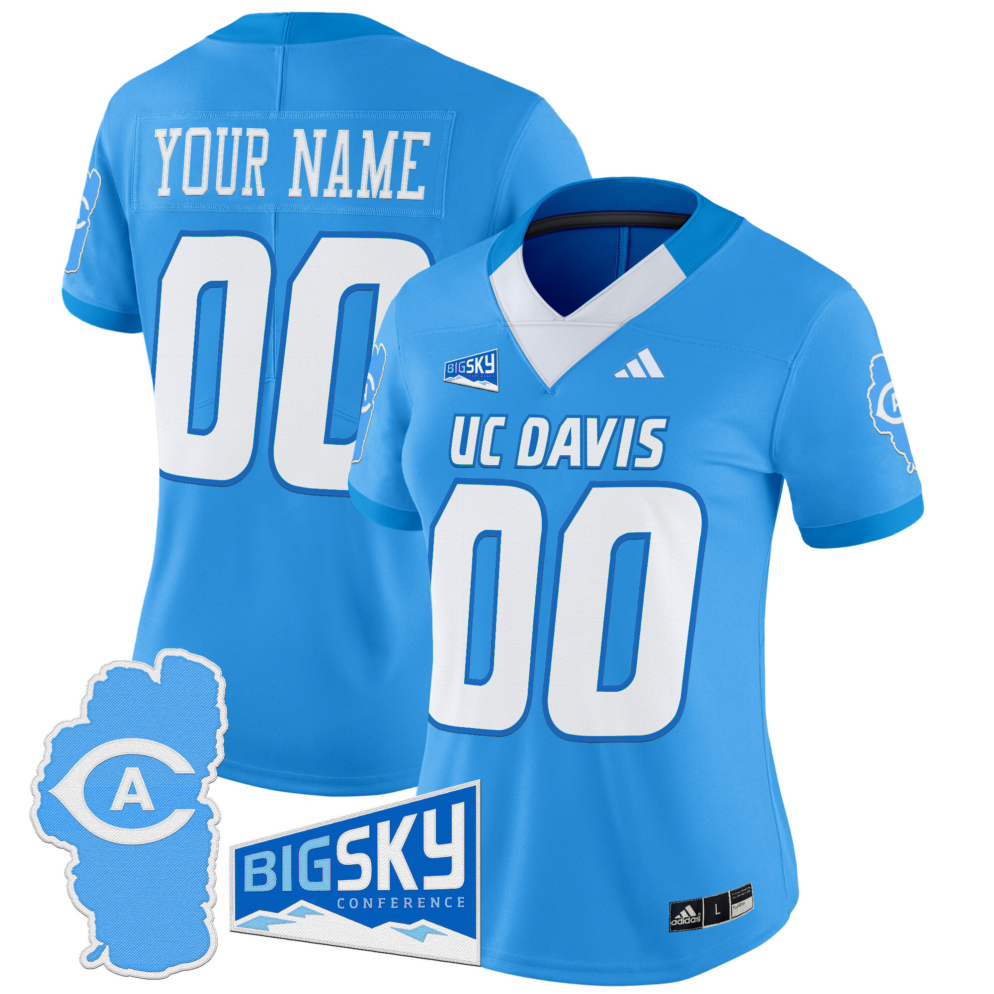 UC Davis Aggies 2025 'Lake Tahoe Patch' Vapor Limited Custom Jersey - All Stitched