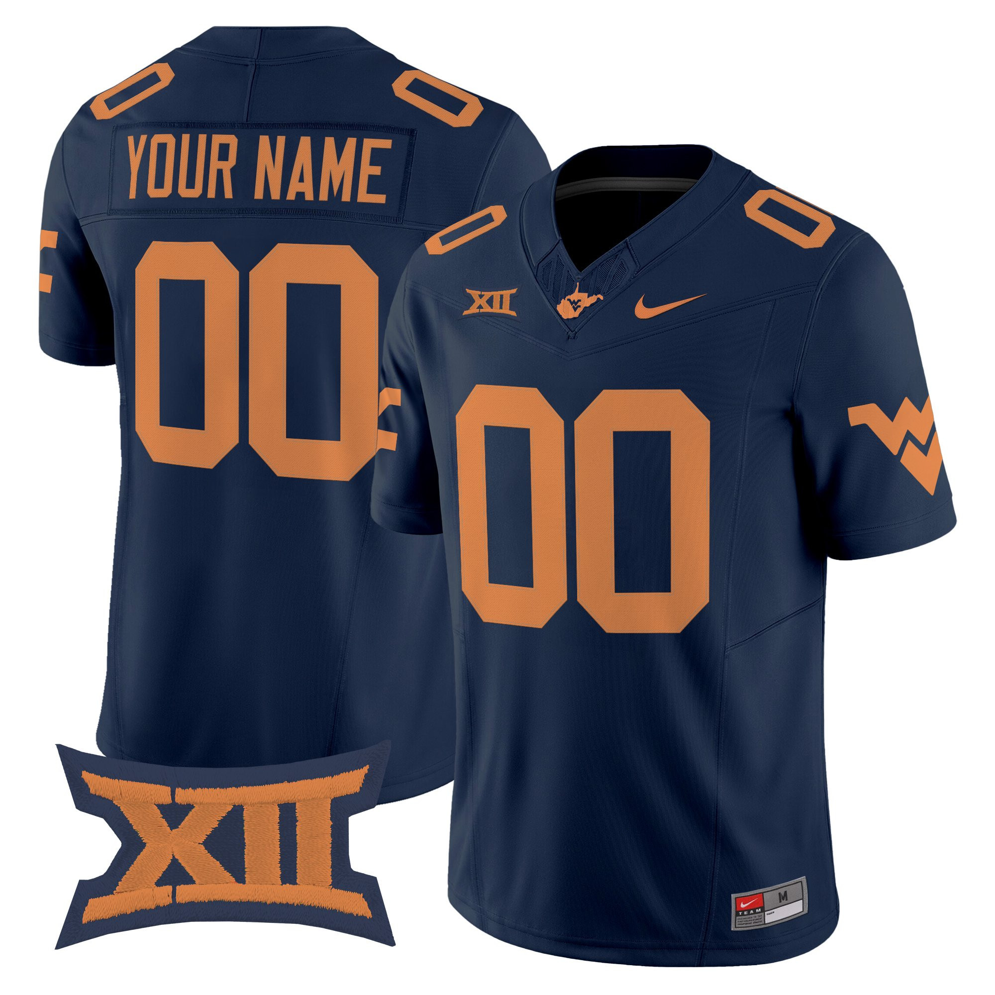 Virginia Mountaineers 1965 Throwback Vapor Limited Custom Jersey V2 - All Stitched