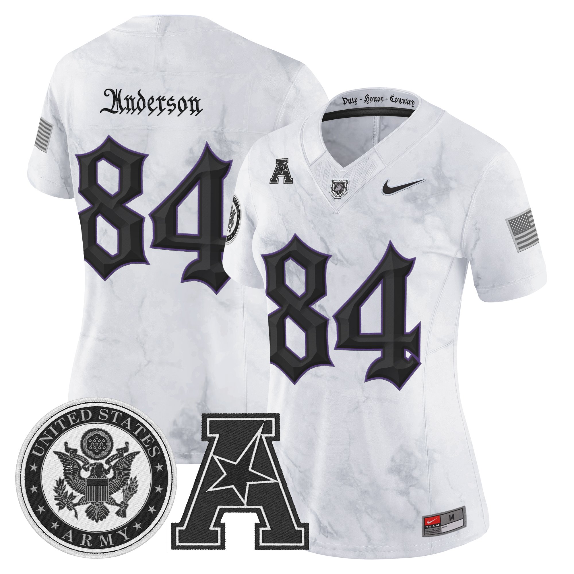 Women's Army Black Knights Honoring 250 Years Of Service And Sacrifice Vapor Limited Jersey - All Stitched