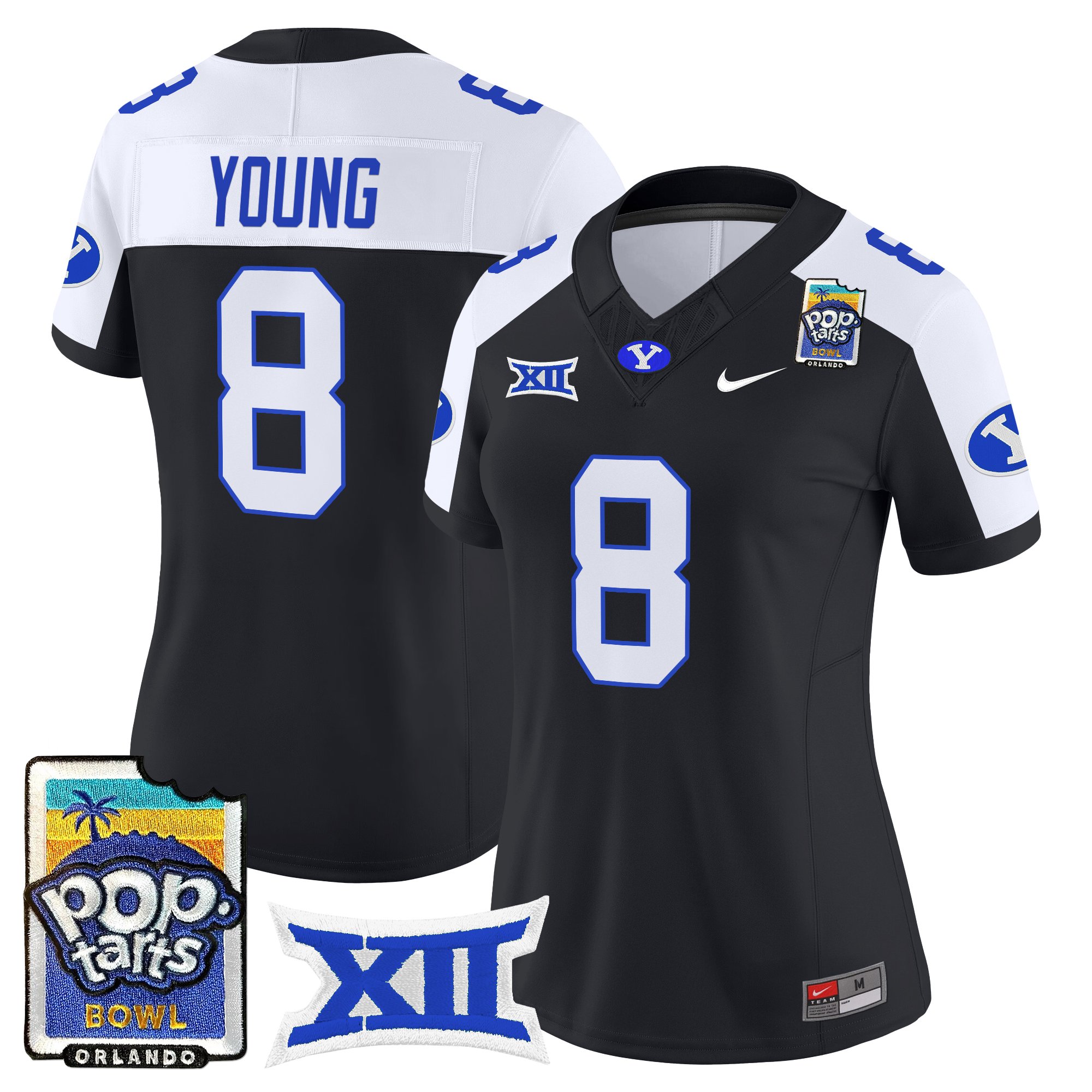 Women's BYU Cougars 2025 Pop-Tarts Bowl Vapor Limited Jersey - All Stitched