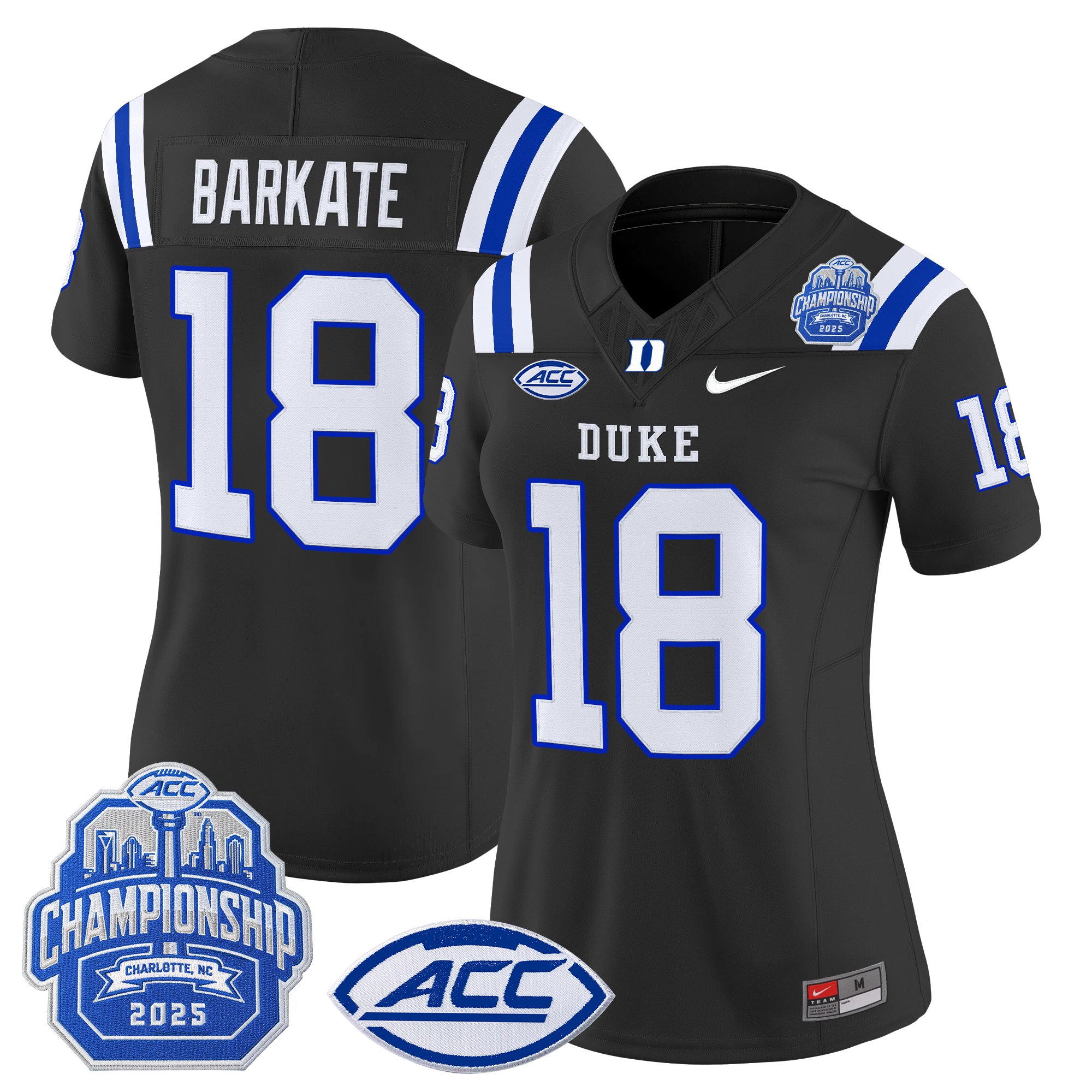 Women's Duke Blue Devils 2025 ACC Championship Vapor Limited Jersey - All Stitched