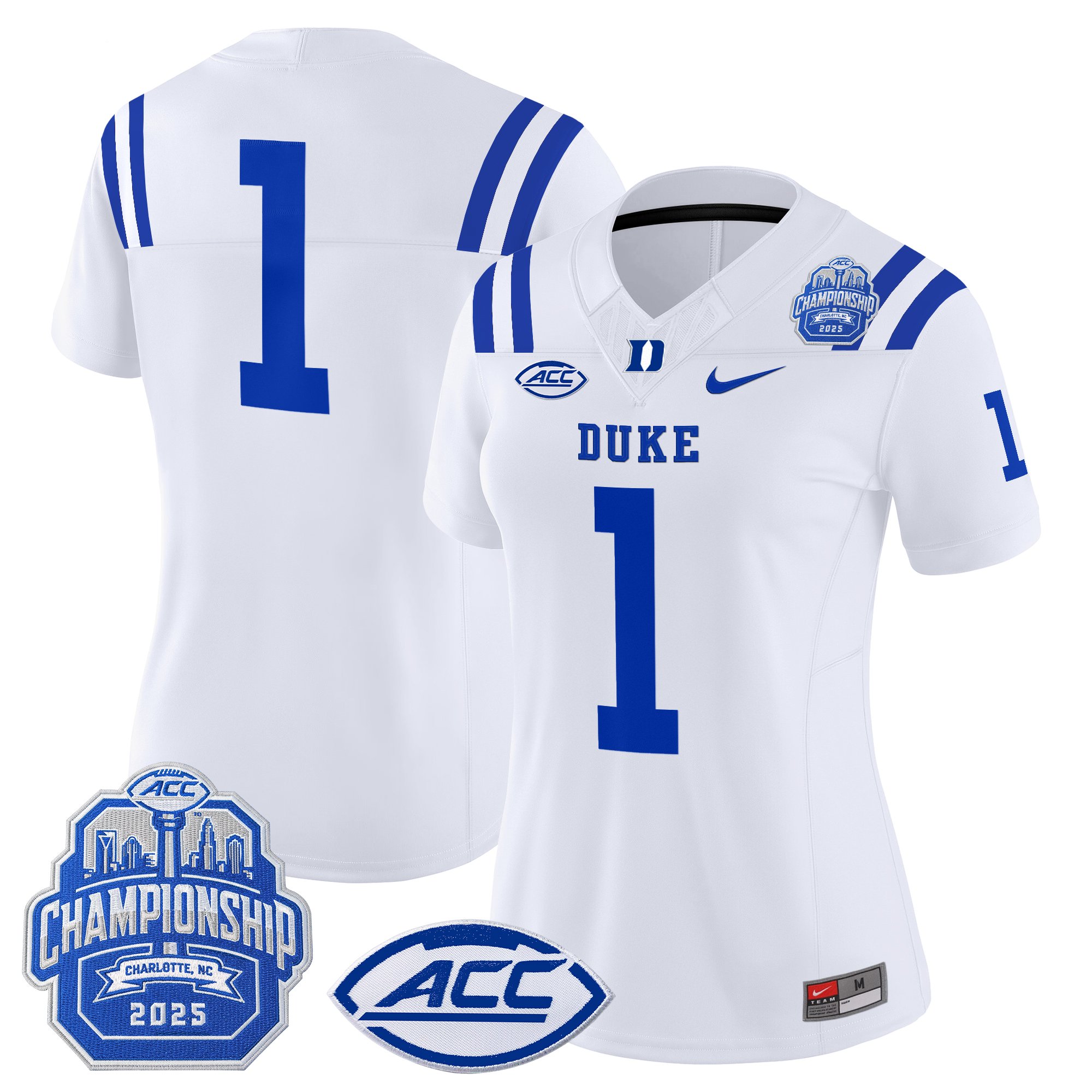 Women's Duke Blue Devils 2025 ACC Championship Vapor Limited Jersey - All Stitched
