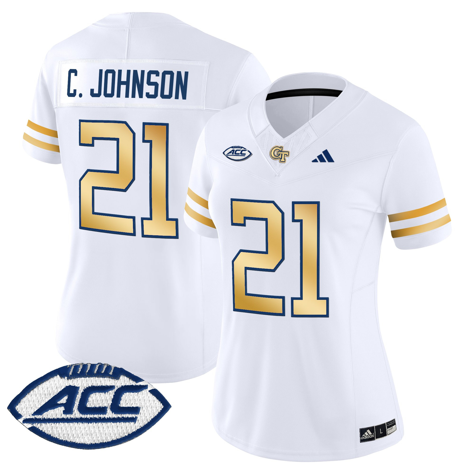 Women's Georgia Tech Yellow Jackets 2025 Vapor Limited Jersey - All stitched