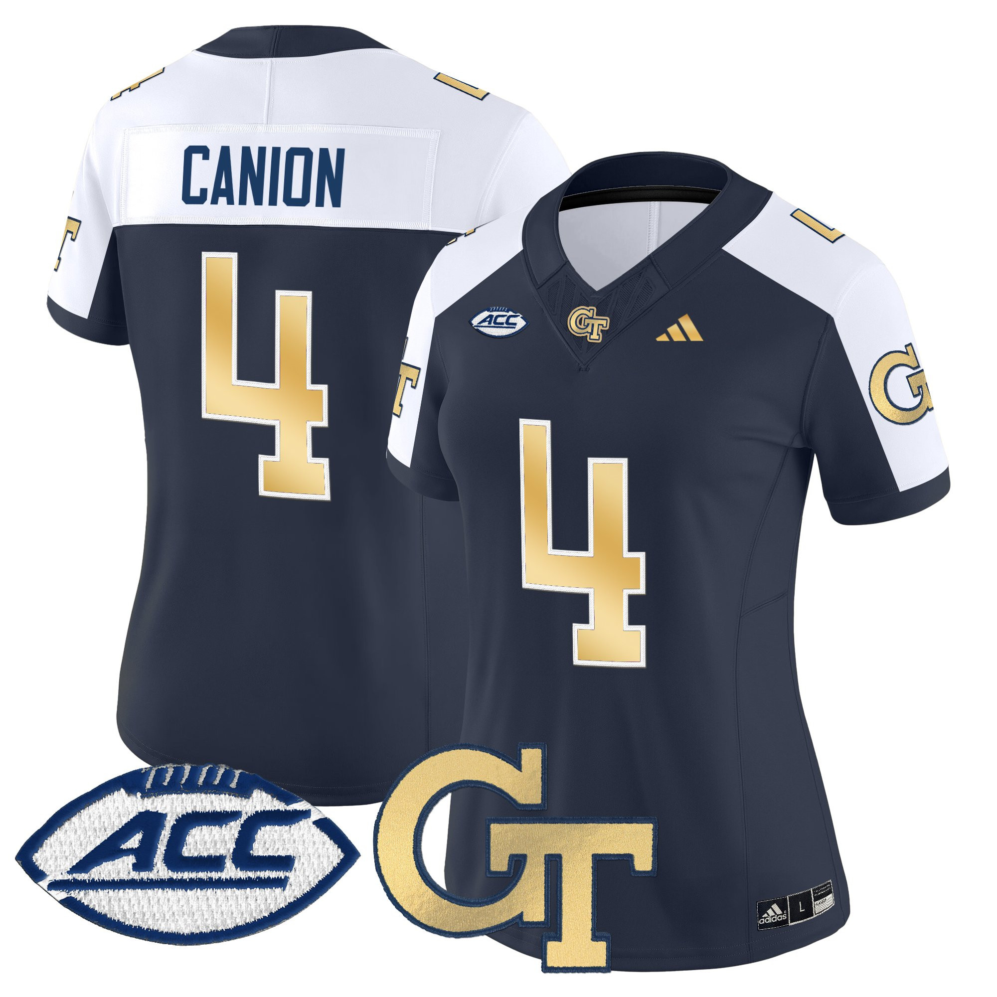 Women's Georgia Tech Yellow Jackets 2025 Vapor Limited Jersey - All stitched