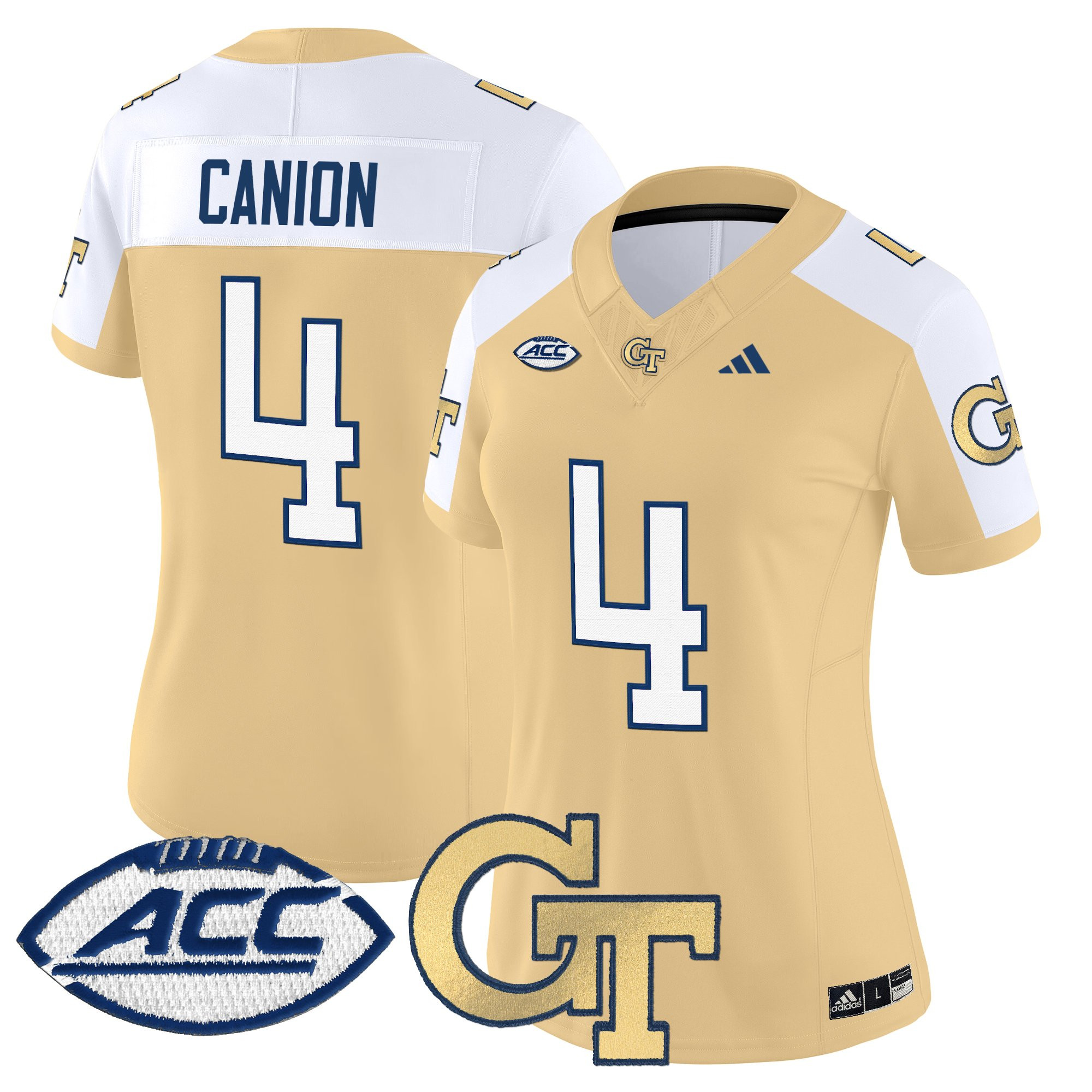 Women's Georgia Tech Yellow Jackets 2025 Vapor Limited Jersey - All stitched