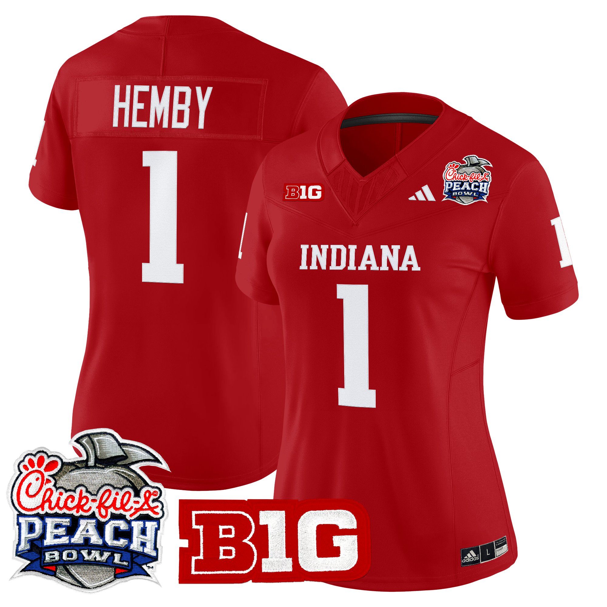 Women's Indiana Hoosiers 2026 Peach Bowl Vapor Limited Jersey - All Stitched