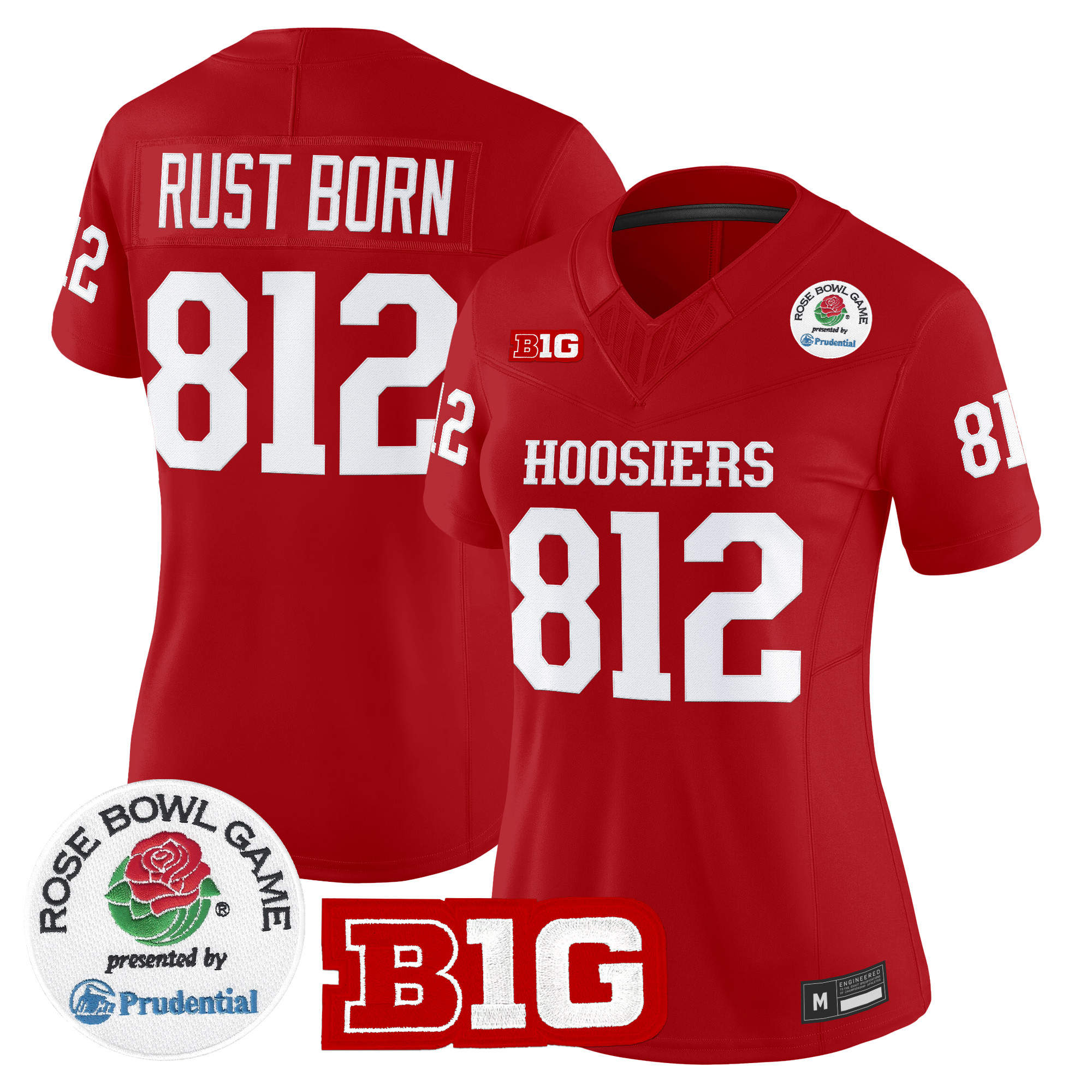 Women's Indiana Hoosiers 2026 Rose Bowl Vapor Limited Jersey - All Stitched