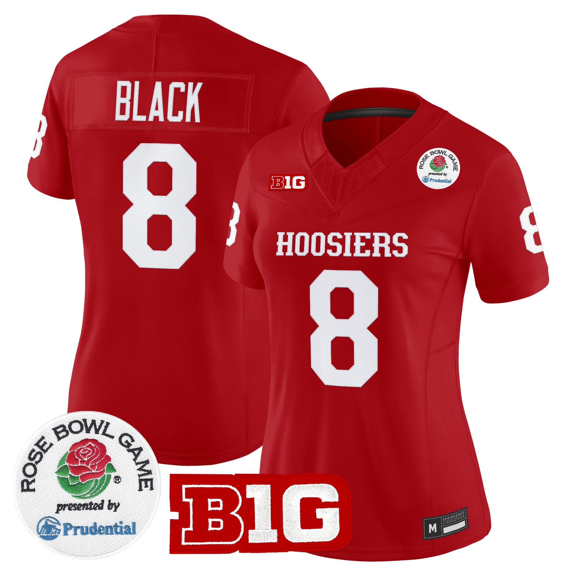Women's Indiana Hoosiers 2026 Rose Bowl Vapor Limited Jersey - All Stitched