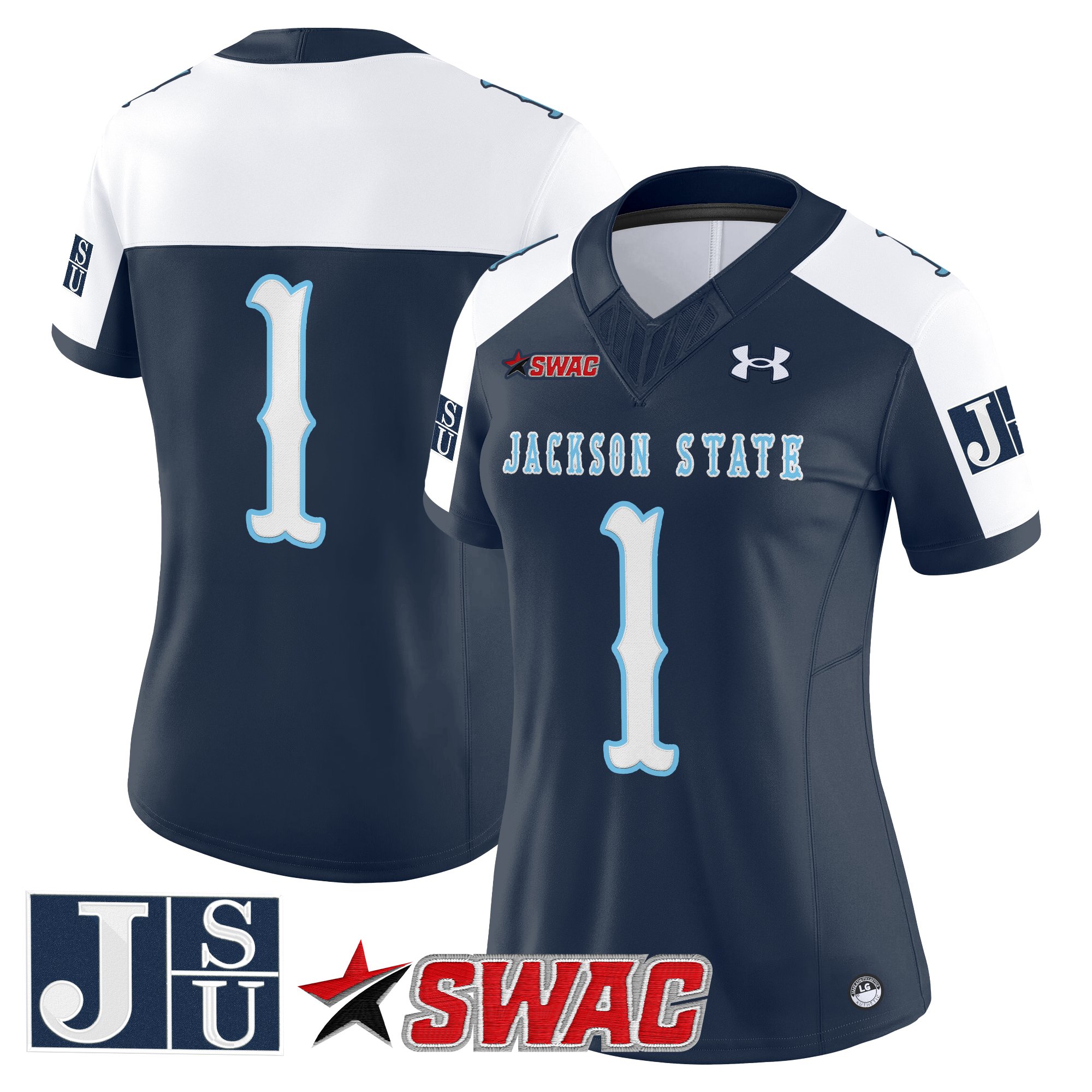 Women's Jackson State Tigers 2025 Vapor Limited Jersey V2 - All Stitched