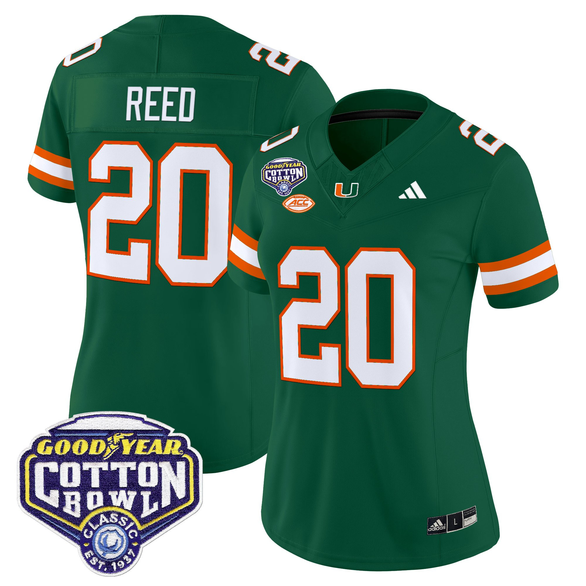 Women's Miami Hurricanes 2025 Cotton Bowl Vapor Limited Jersey - All Stitched