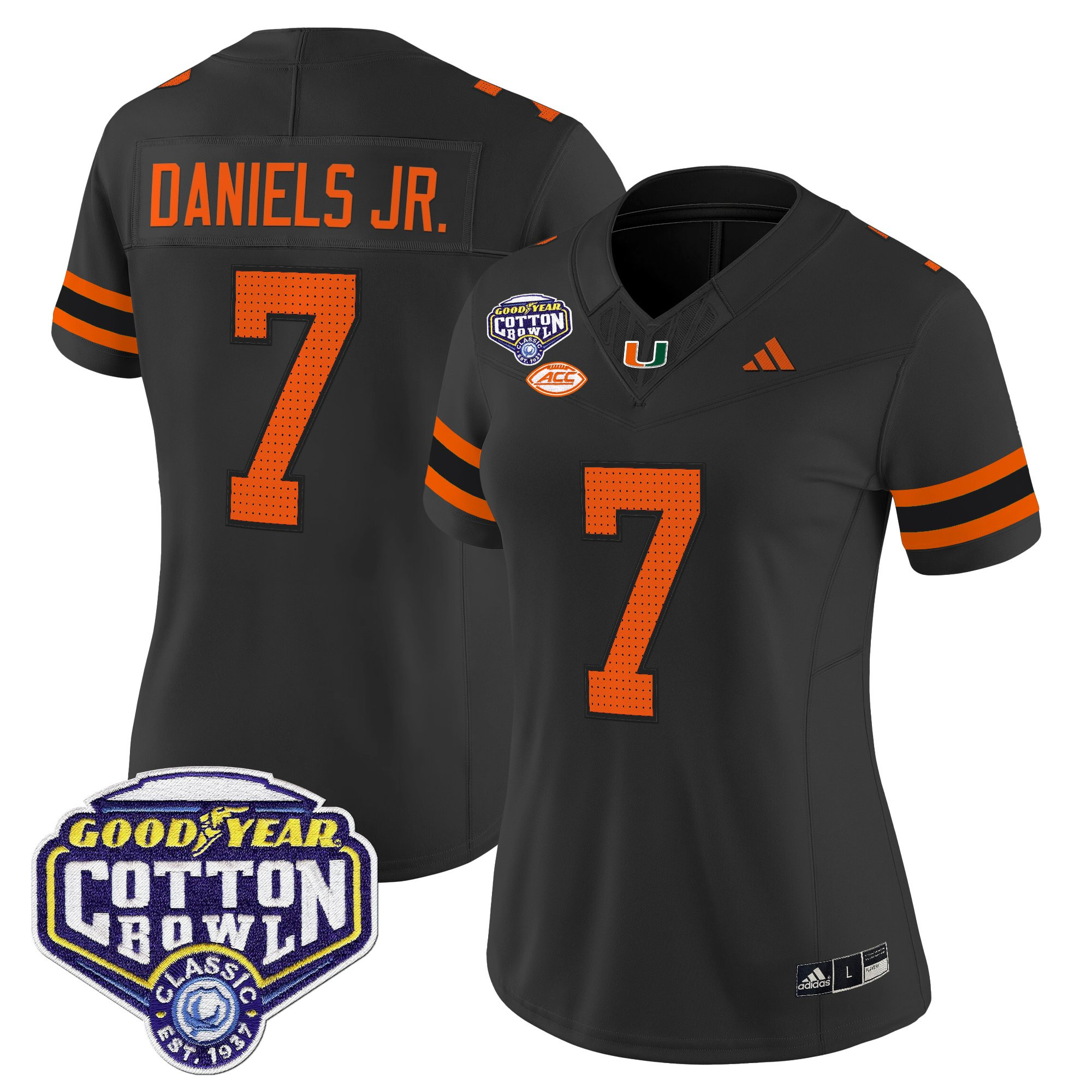 Women's Miami Hurricanes 2025 Cotton Bowl Vapor Limited Jersey - All Stitched
