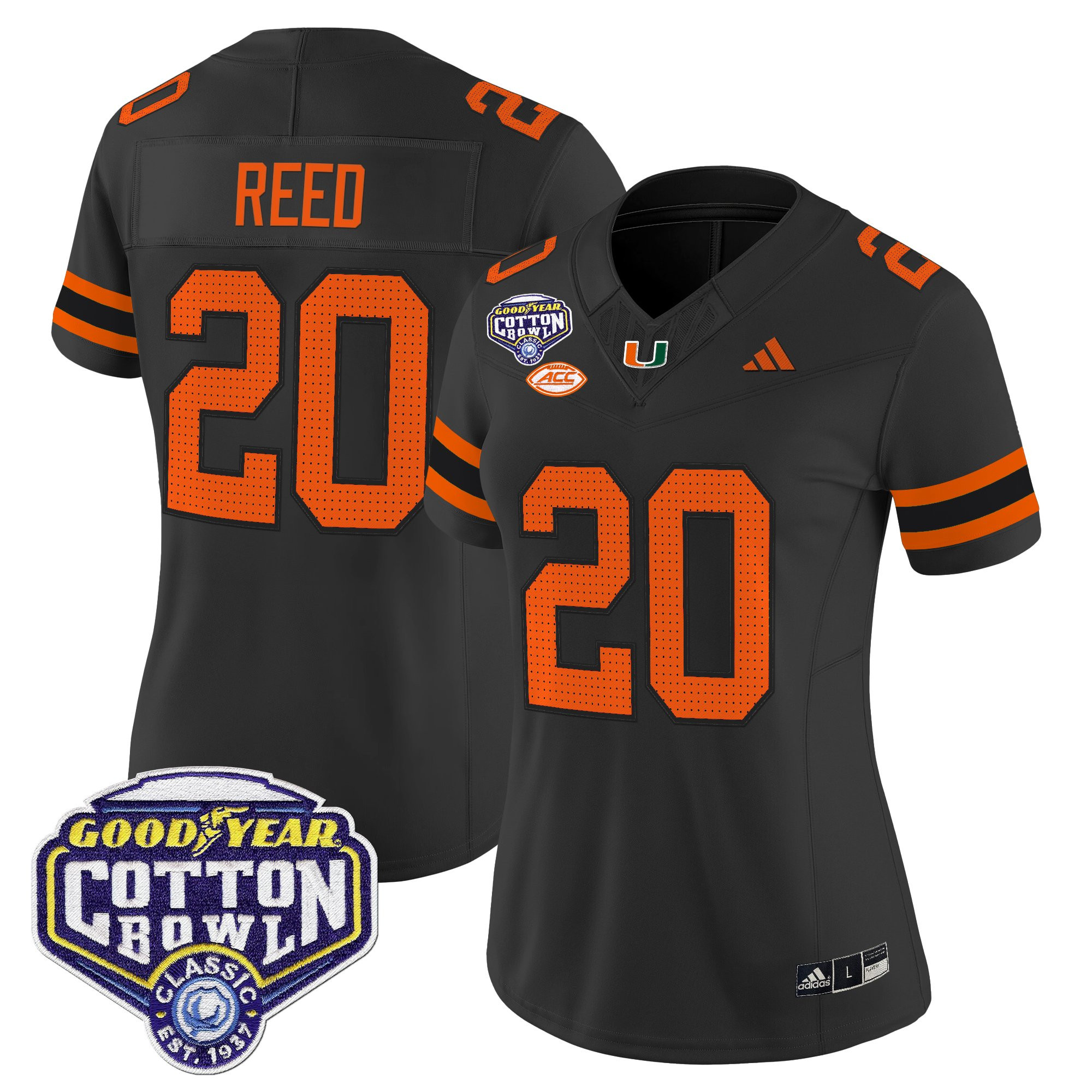 Women's Miami Hurricanes 2025 Cotton Bowl Vapor Limited Jersey - All Stitched