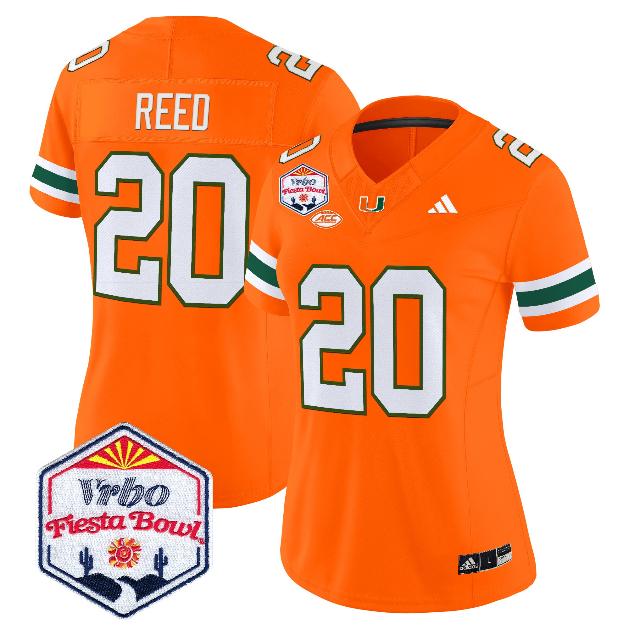 Women's Miami Hurricanes 2026 The Fiesta Bowl Vapor Limited Jersey - All Stitched
