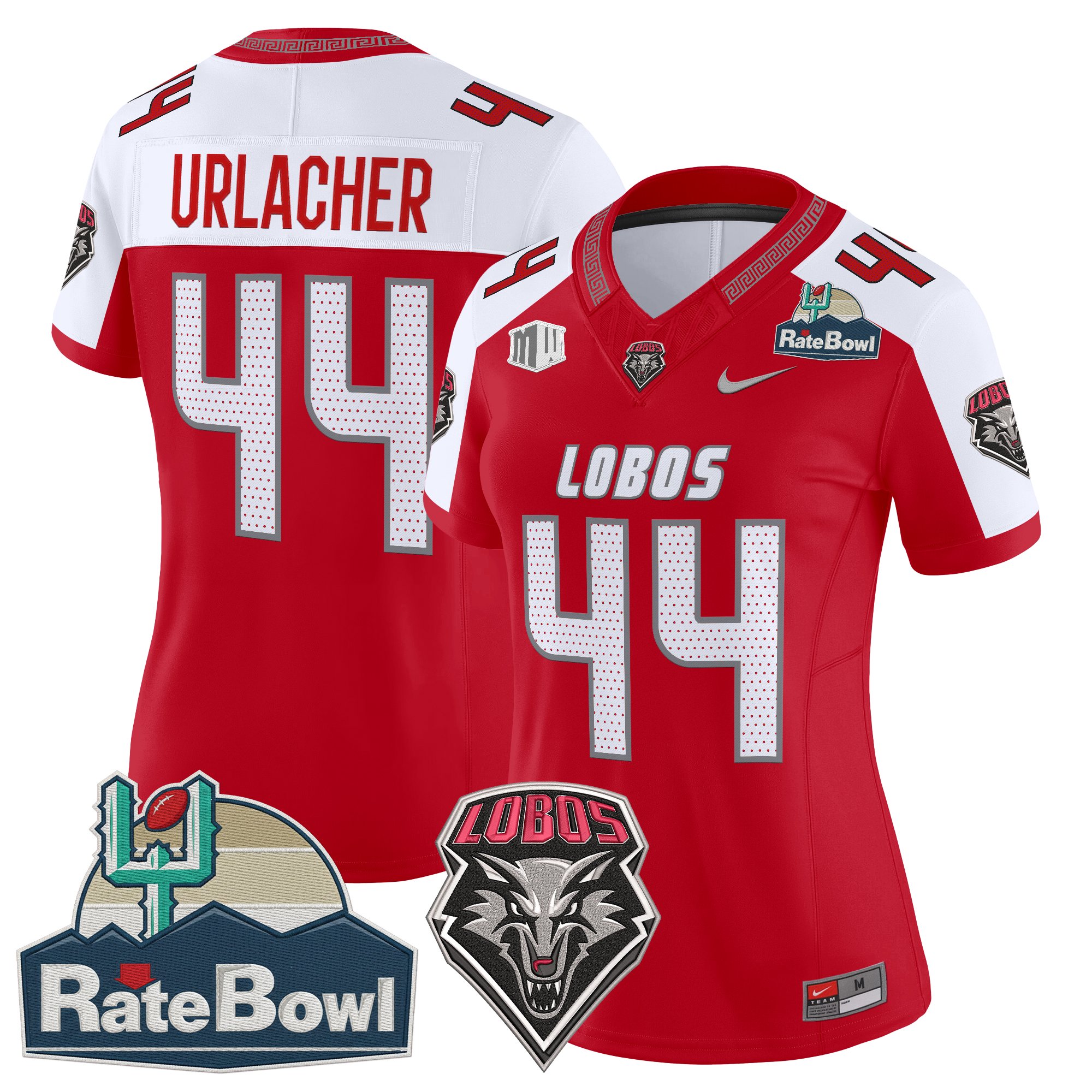 Women's New Mexico Lobos 2025 Rate Bowl Vapor Limited Jersey - All Stitched