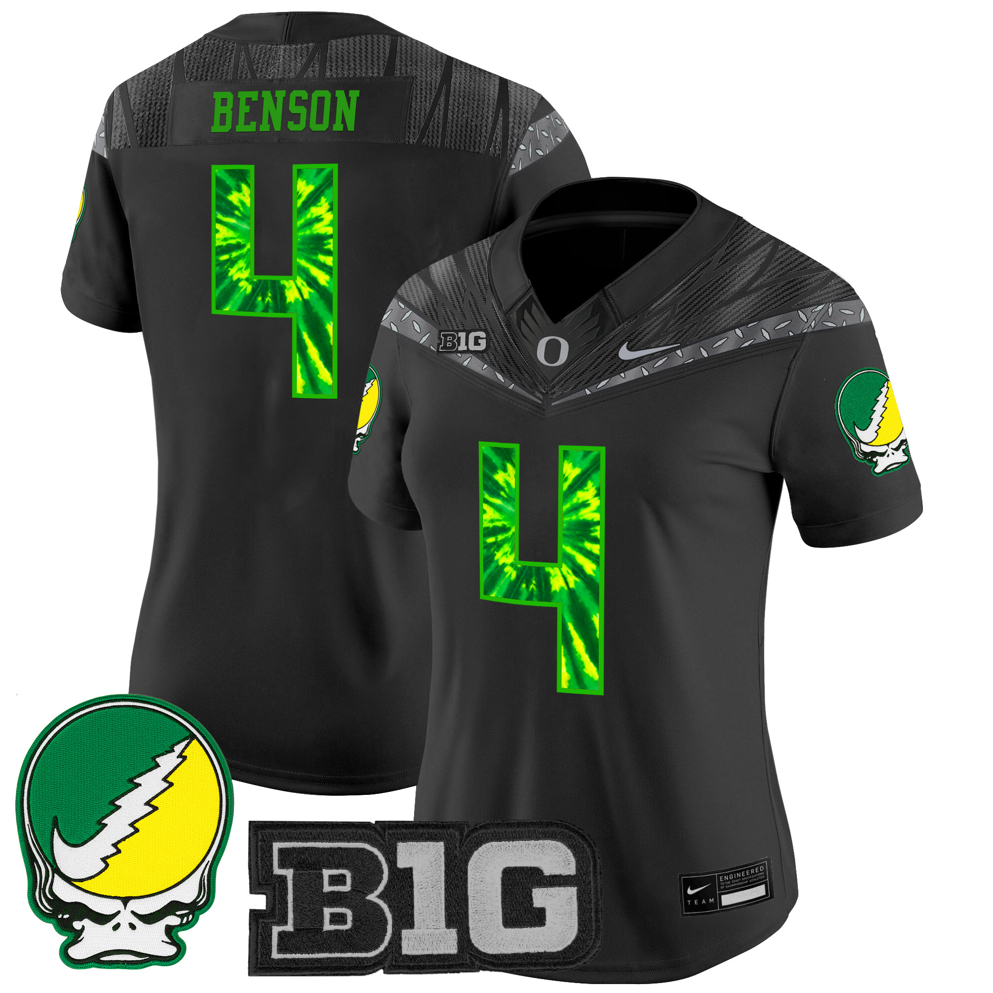 Women's Oregon Ducks 2025 "Grateful Ducks" Vapor Limited Jersey - All Stitched