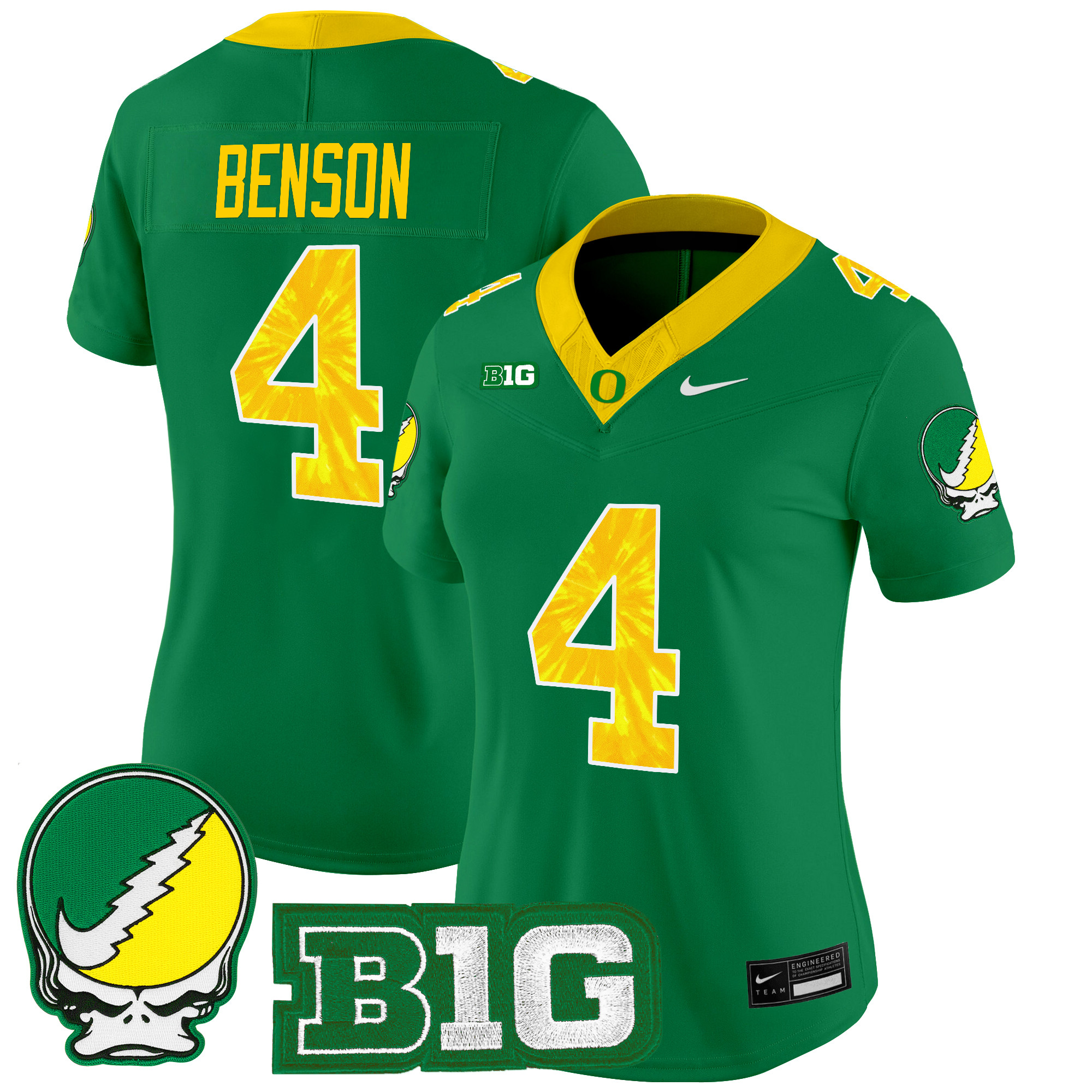 Women's Oregon Ducks 2025 "Grateful Ducks" Vapor Limited Jersey - All Stitched