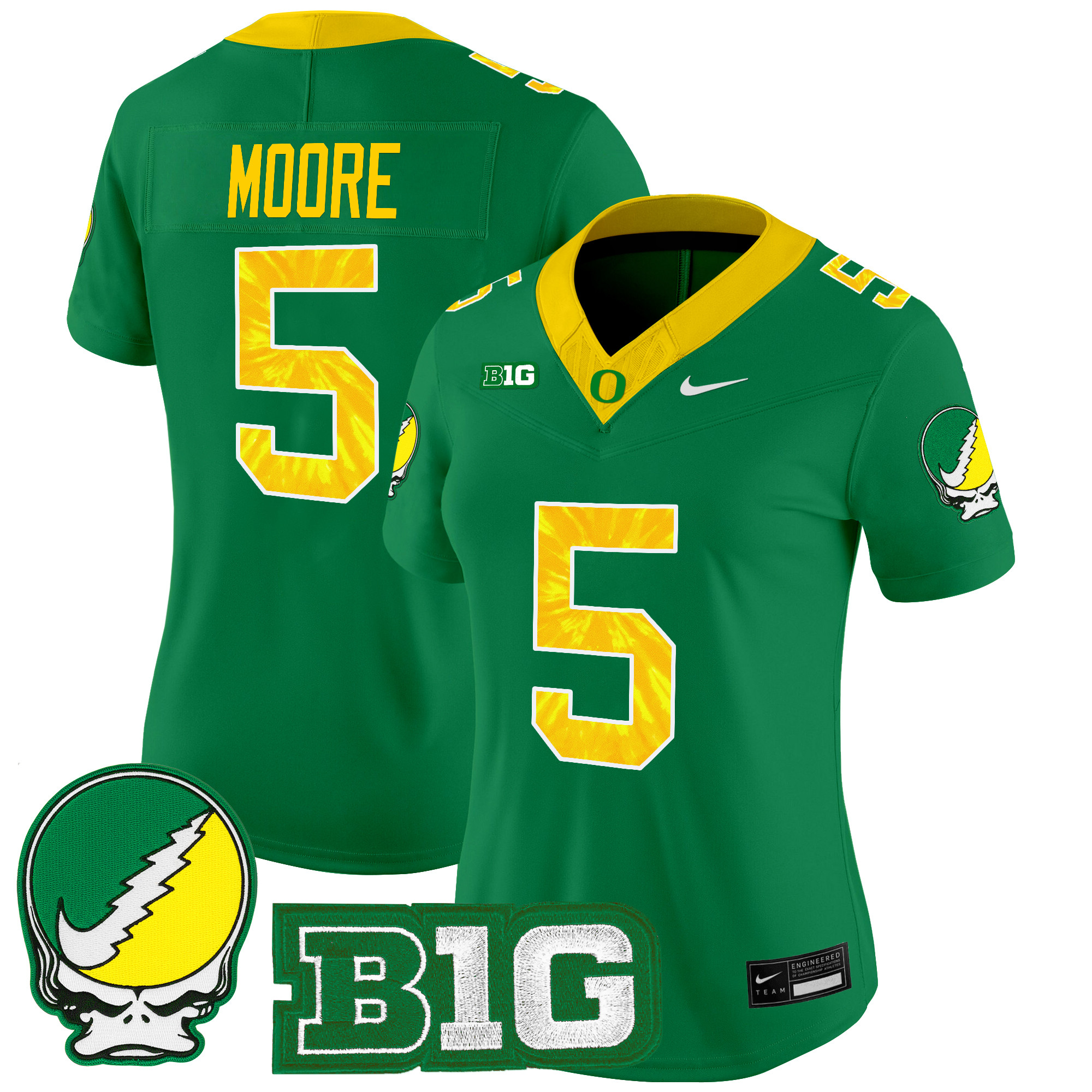 Women's Oregon Ducks 2025 "Grateful Ducks" Vapor Limited Jersey - All Stitched