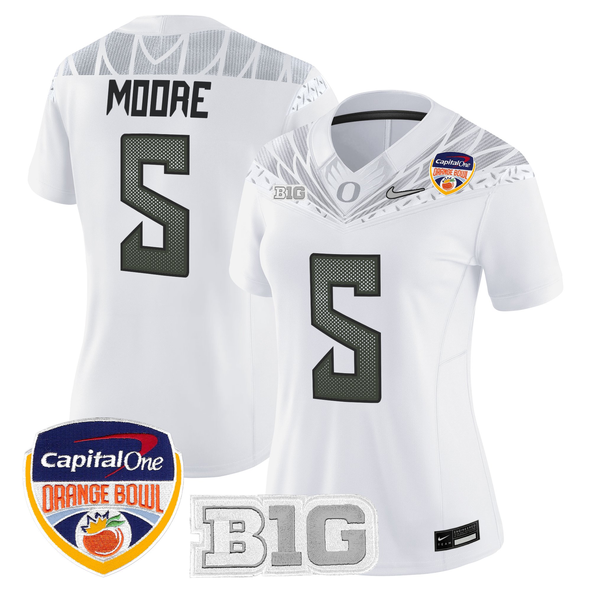 Women's Oregon Ducks 2026 Orange Bowl Vapor Limited Jersey - All Stitched