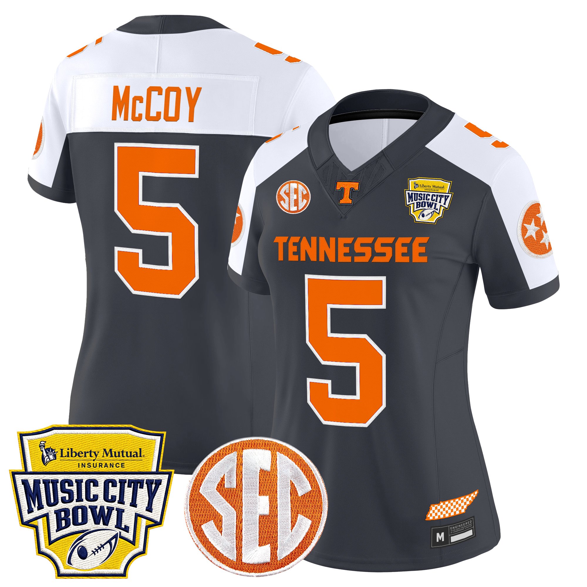 Women's Tennessee Volunteers 2025 Music City Bowl Vapor Limited Jersey - All Stitched