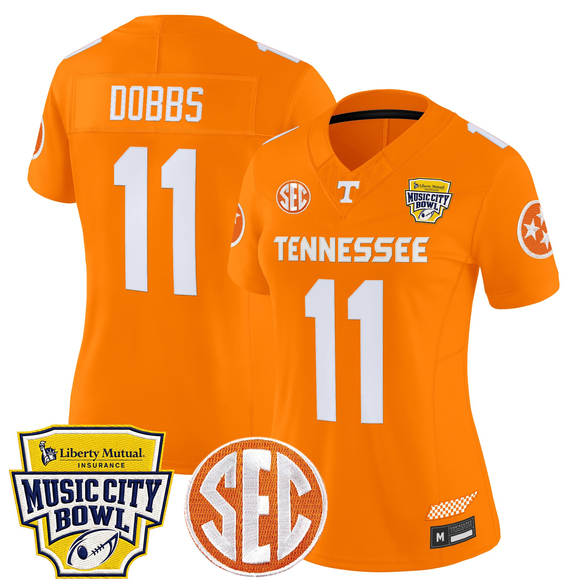 Women's Tennessee Volunteers 2025 Music City Bowl Vapor Limited Jersey - All Stitched